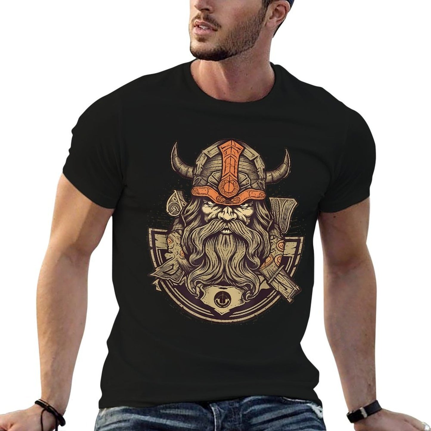 Dwarven Defender Dwarf Warrior Fantasy Mythology Creature Moisture-wicking T-Shirt