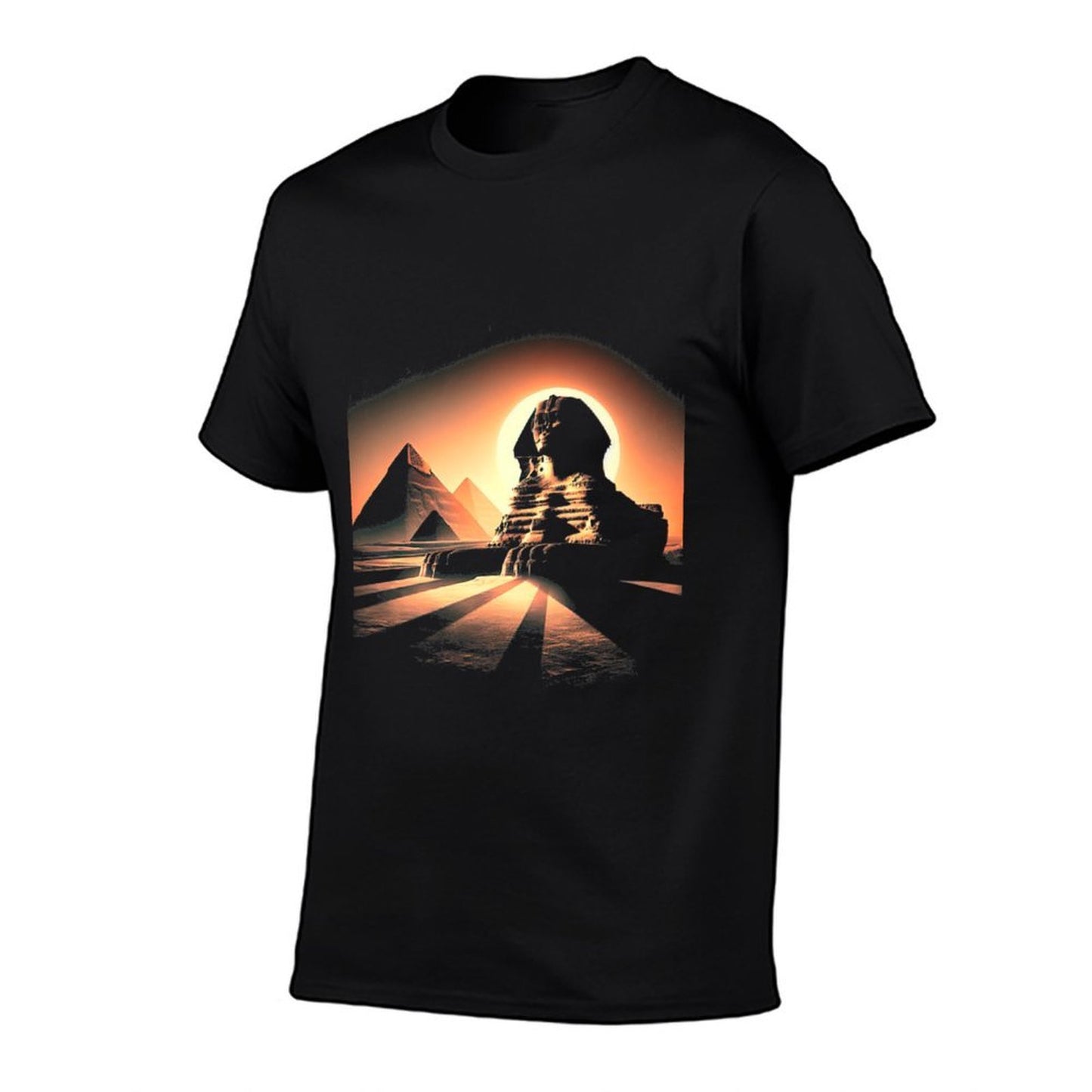 Sphinx at Sunset - Pyramids View Premium  Heathered Texture T-Shirt