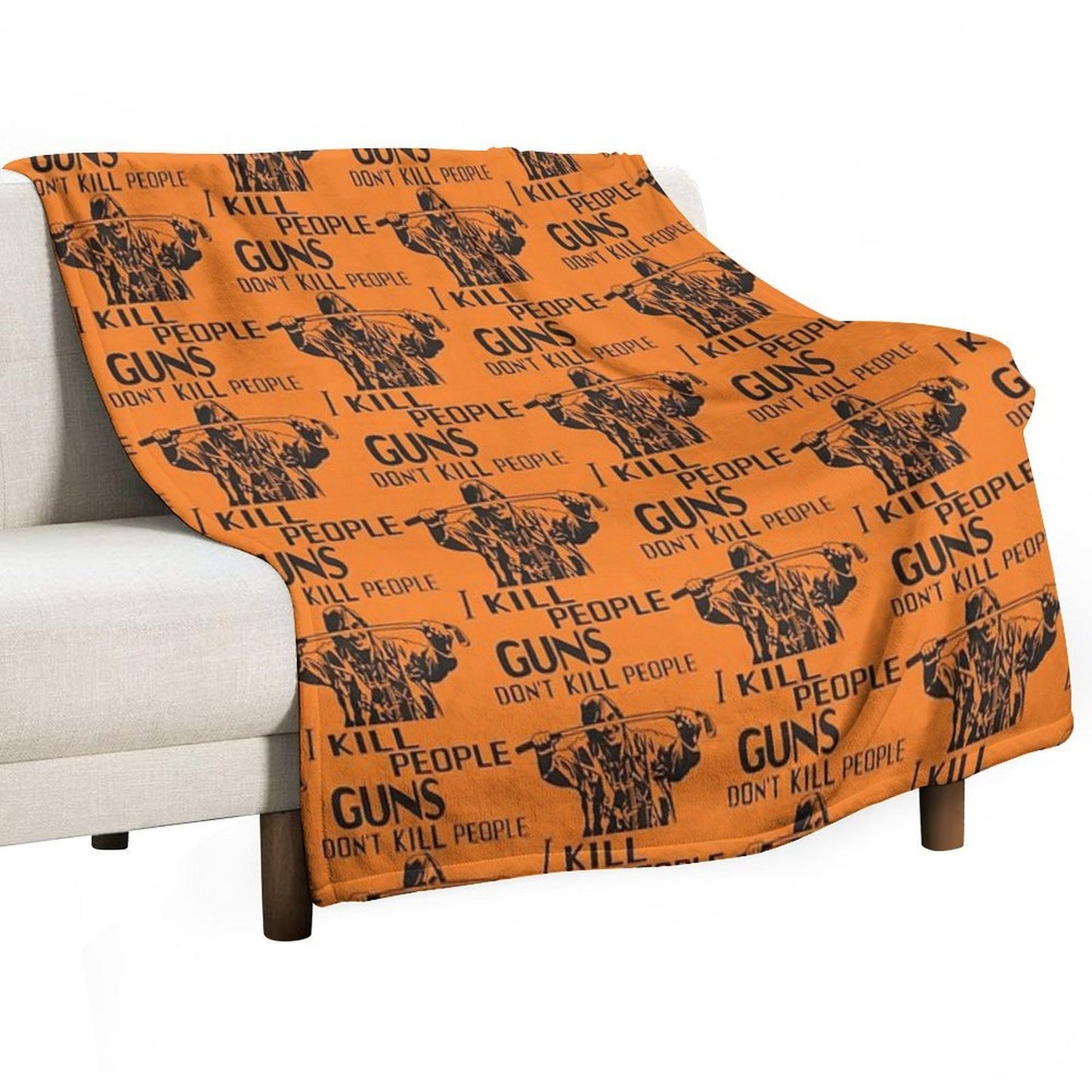 Guns Don't Kill People, I Kill People Mr. Larson Happy Gilmore Quick-dry Throw Blanket