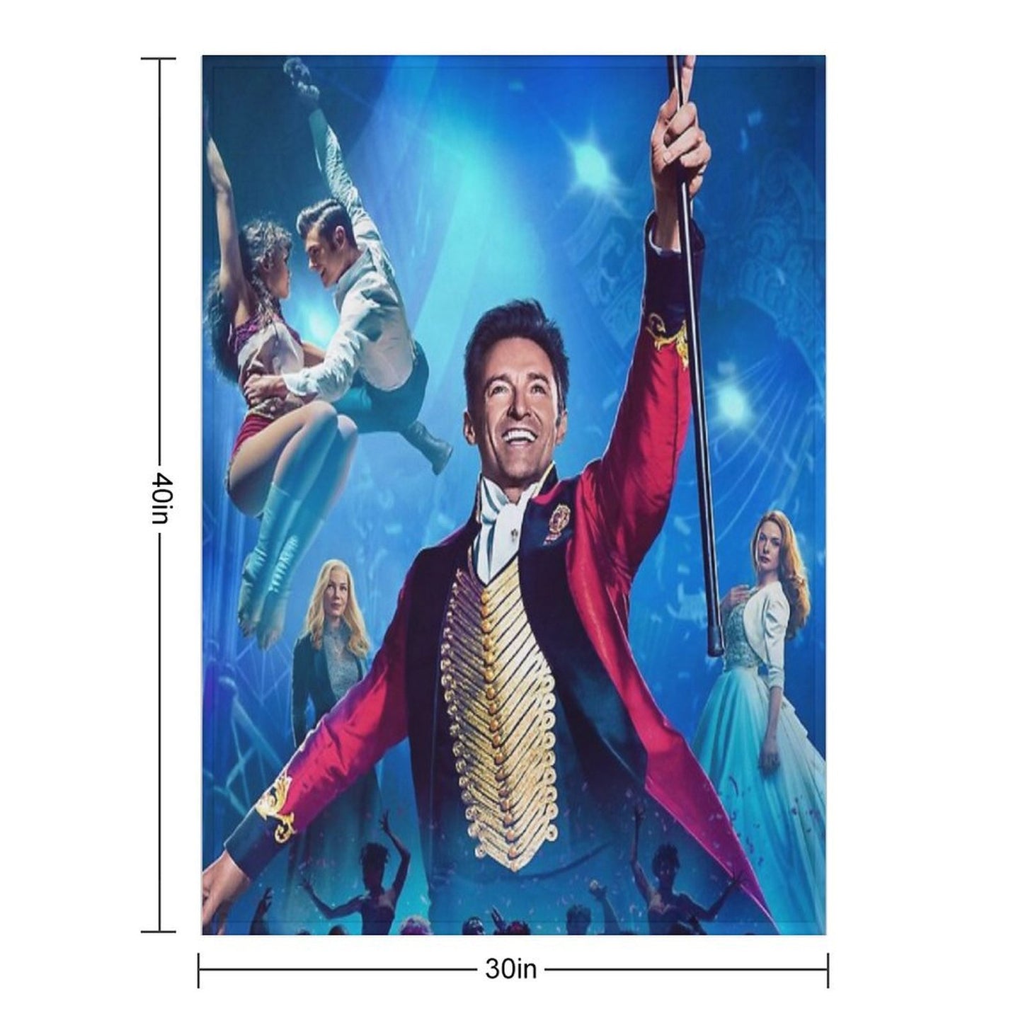 Copy of The Greatest Showman Travel-friendly Throw Blanket