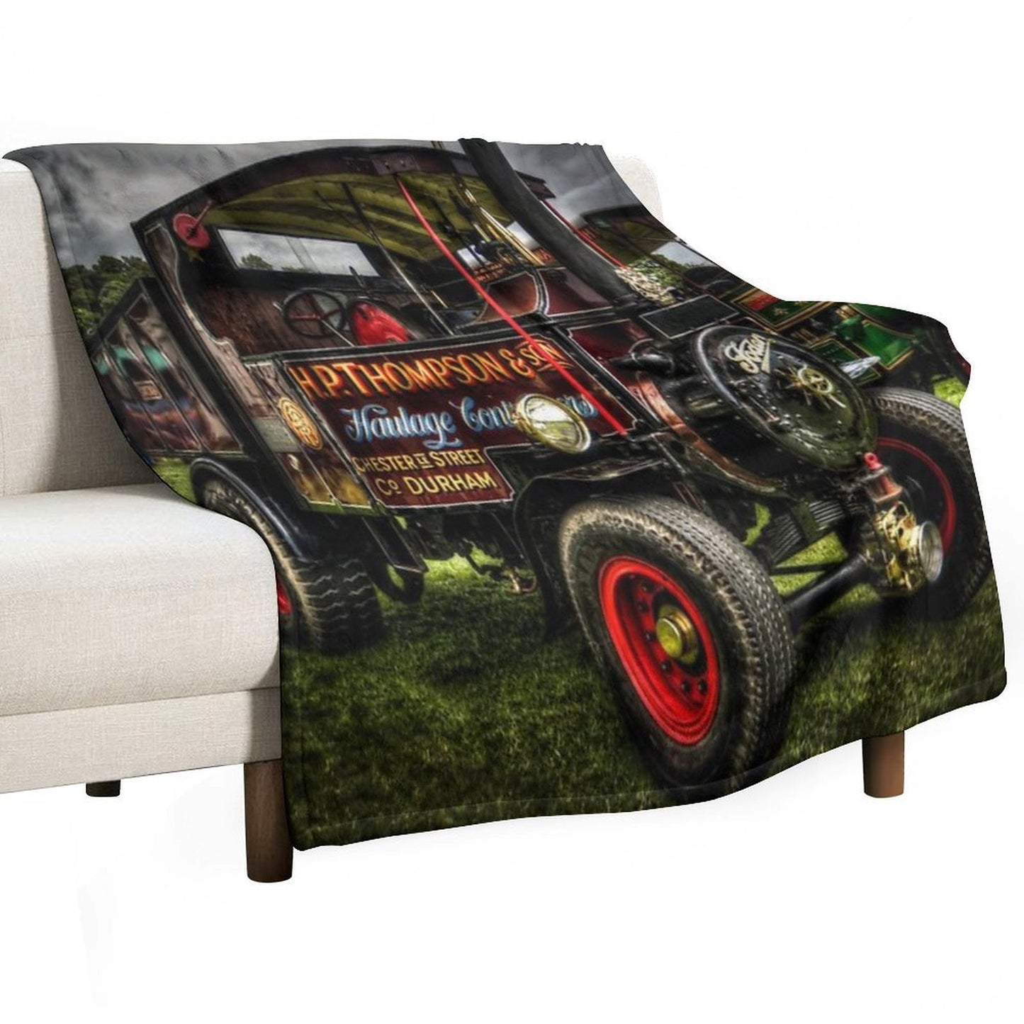 Traction Engine At The Steam Rally Comfort Throw Blanket