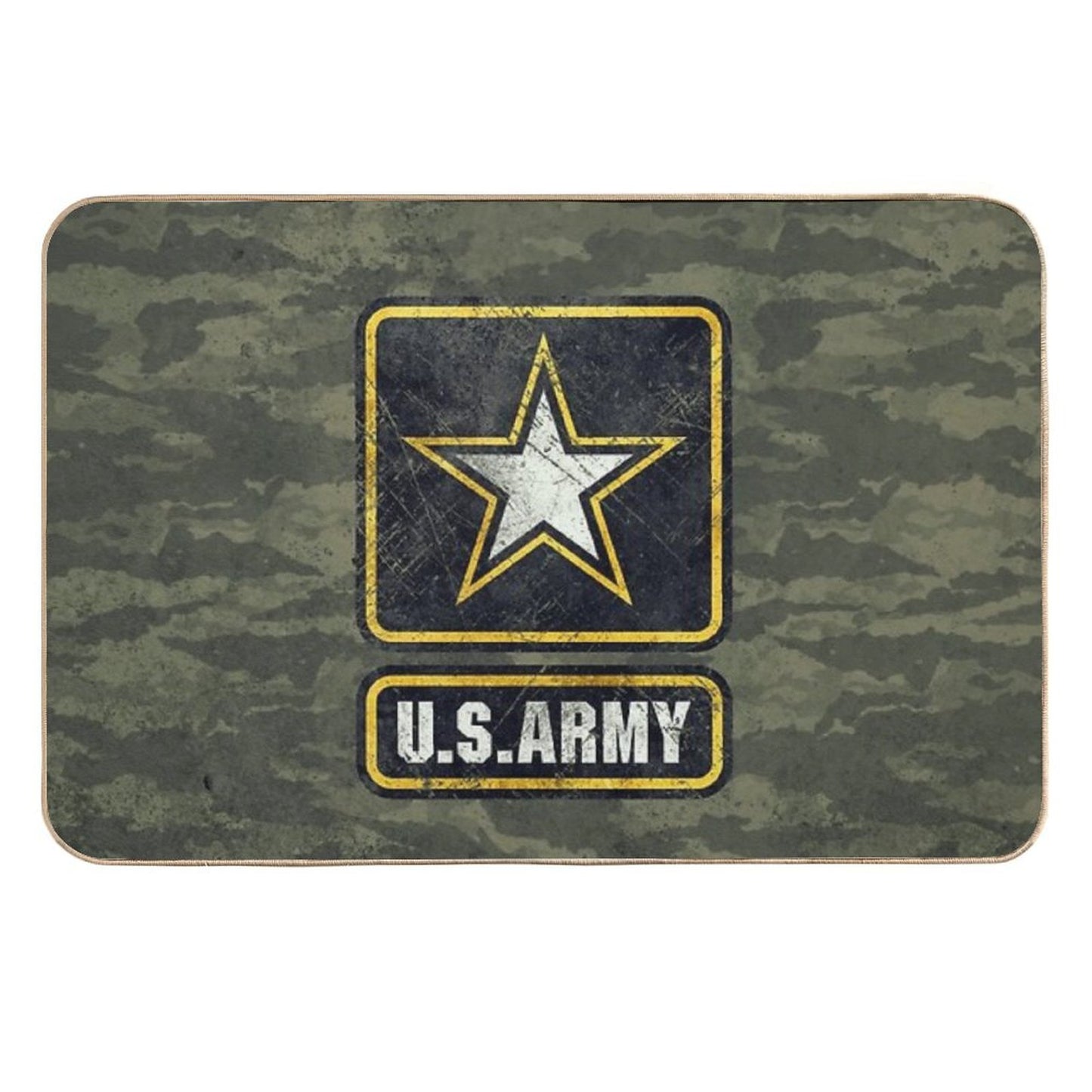 Ultra-Vintage US Army Emblem Long-Lasting Bath Mat