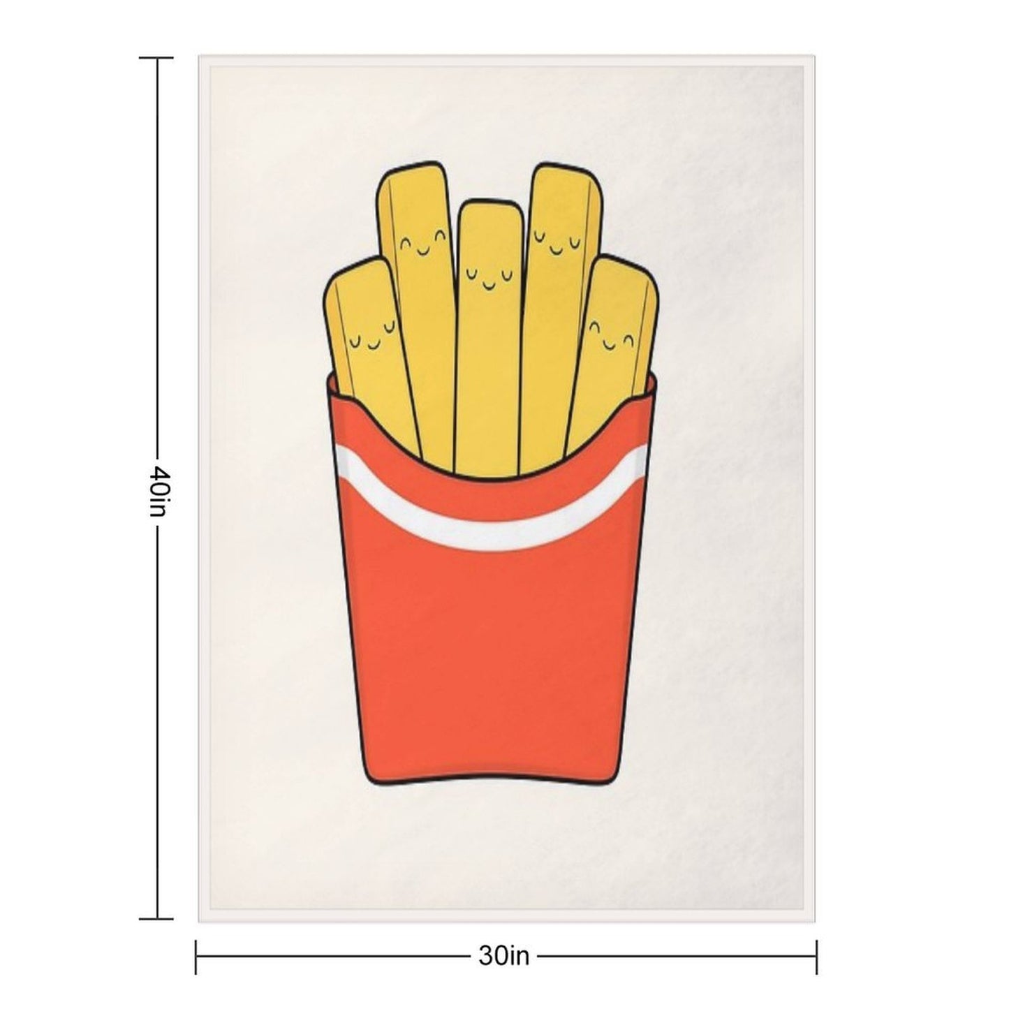 Best Fries Lightweight Throw Blanket