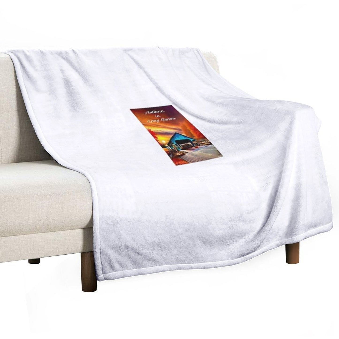 Long Grove, IL Sustainable Throw Blanket
