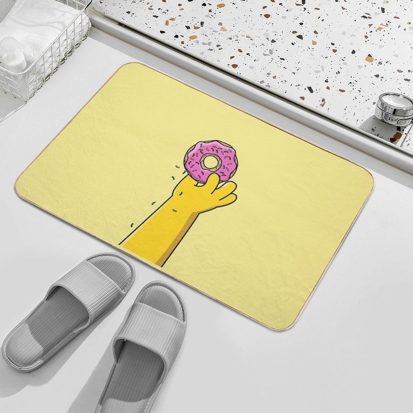 Homer Donut Non-Slip Bath Mat