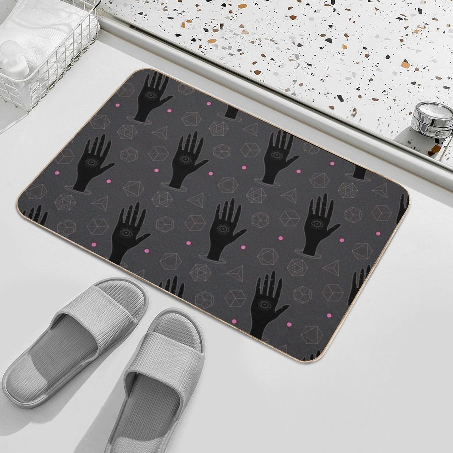 Sacred Geometry  Pet-Safe Bath Mat