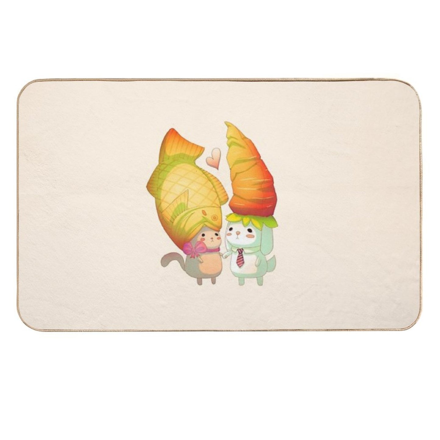 Taiyaki And Carrots Eco-Friendly Bath Mat