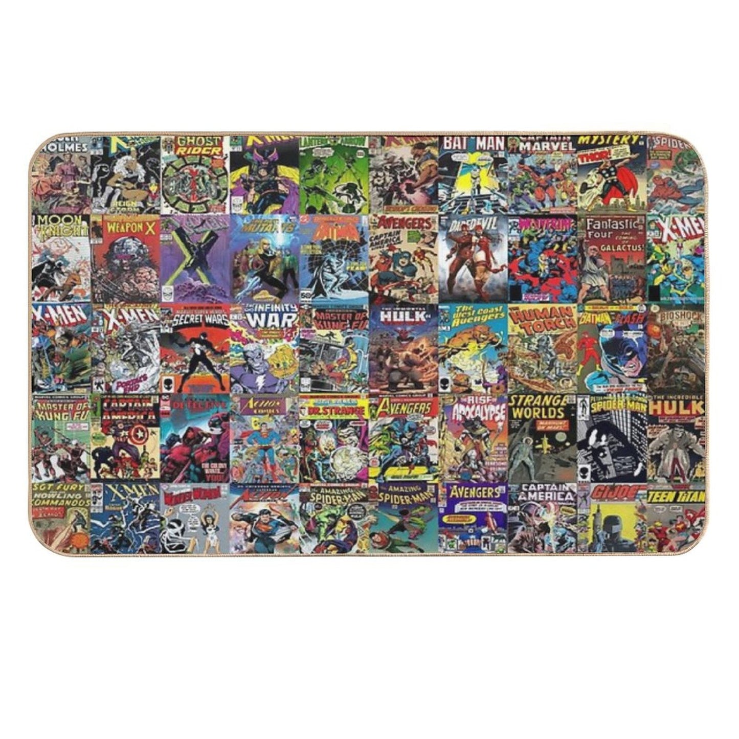 Comic Books Dirt-Trapping Bath Mat