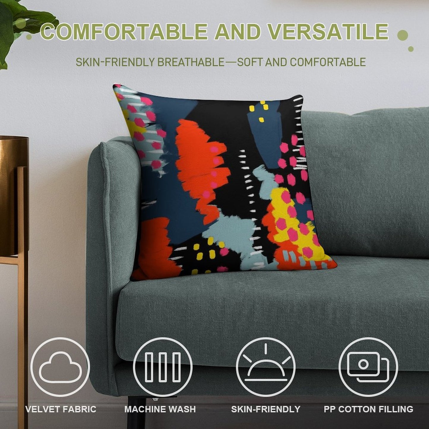 Dark Side Soft Bedroom Essential Throw Pillow