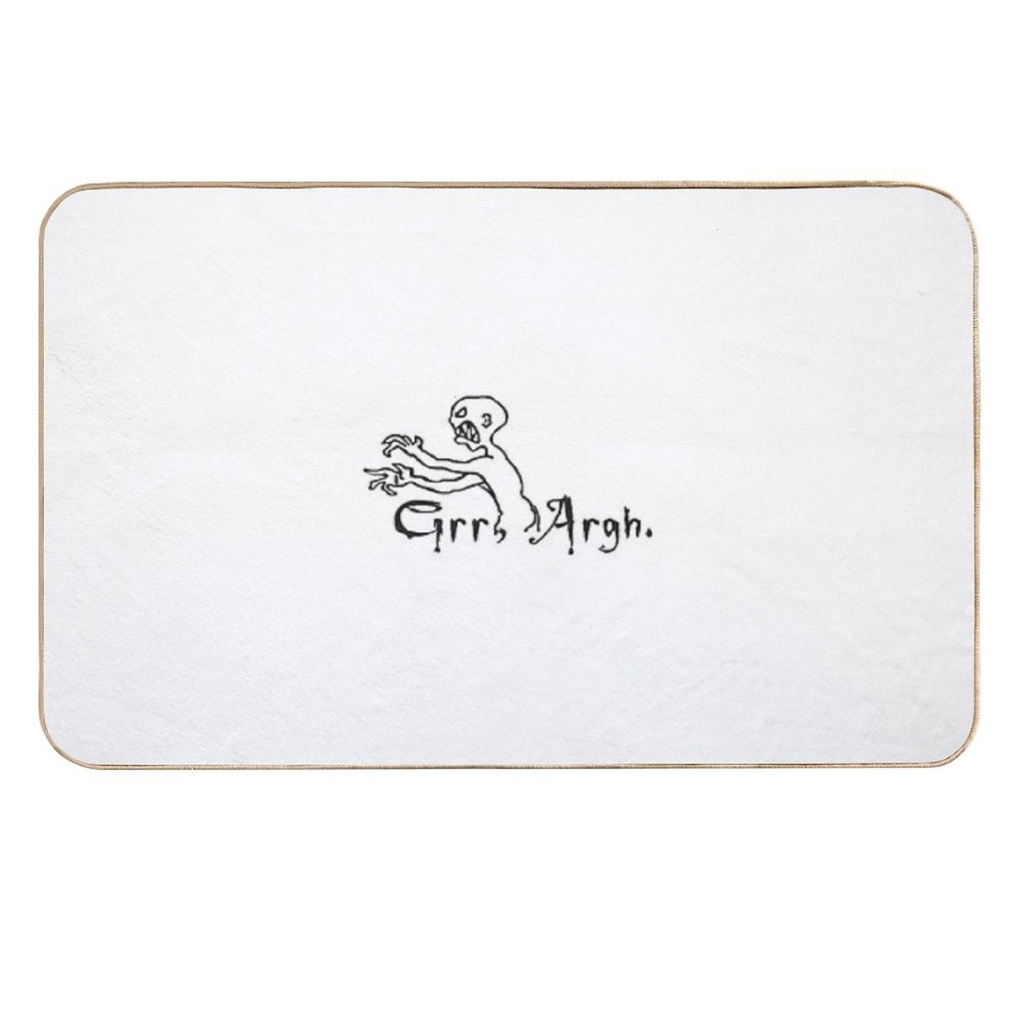 Grrr Argh Fade-Resistant Bath Mat