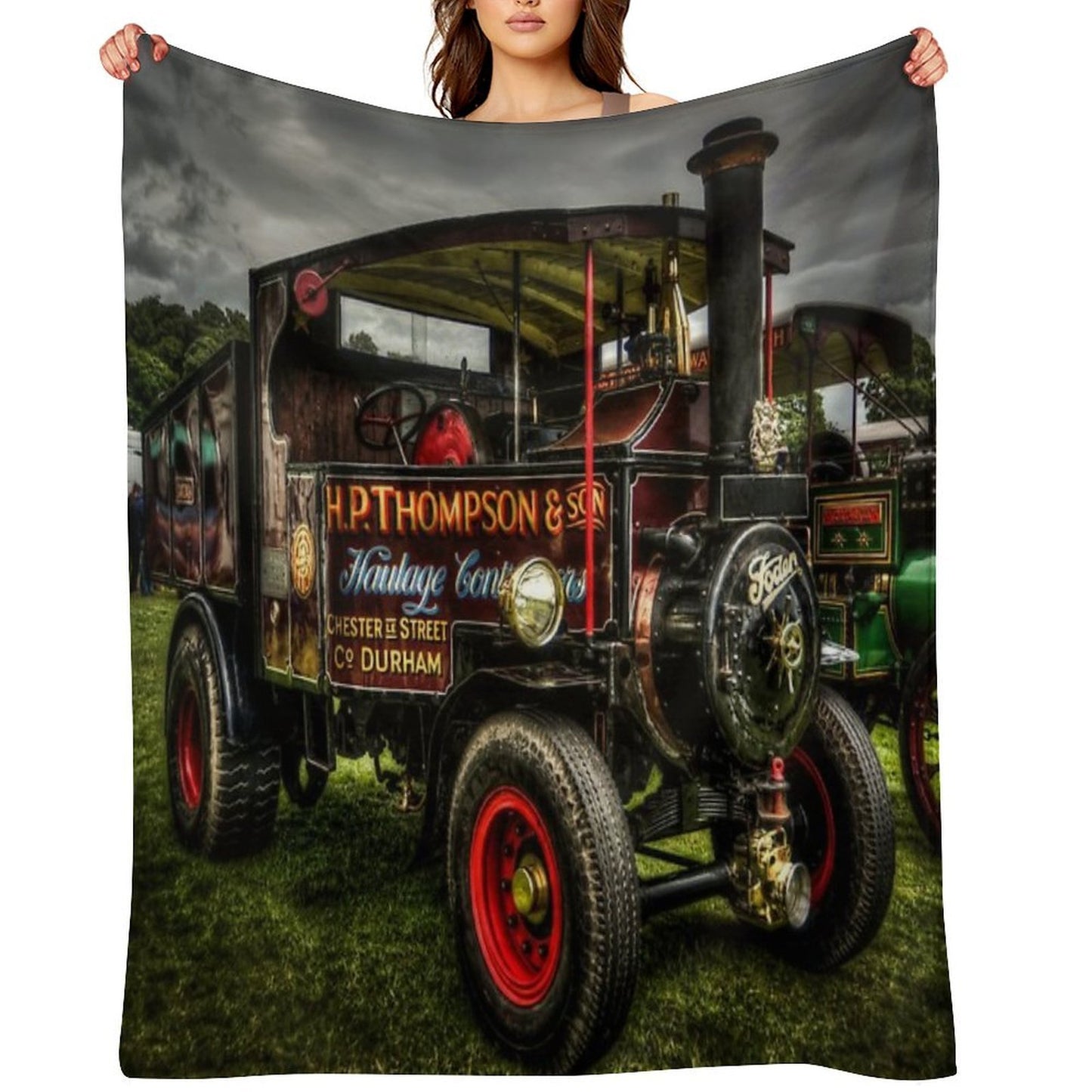 Traction Engine At The Steam Rally Comfort Throw Blanket