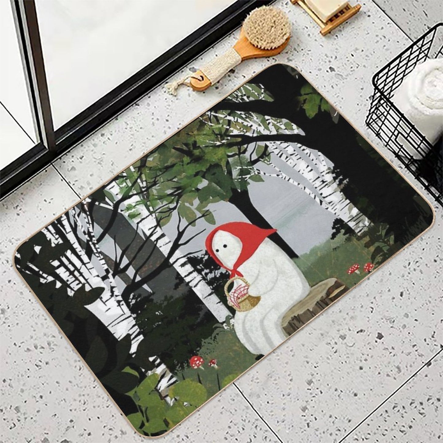 Red Riding Hood 1 Durable Bath Mat