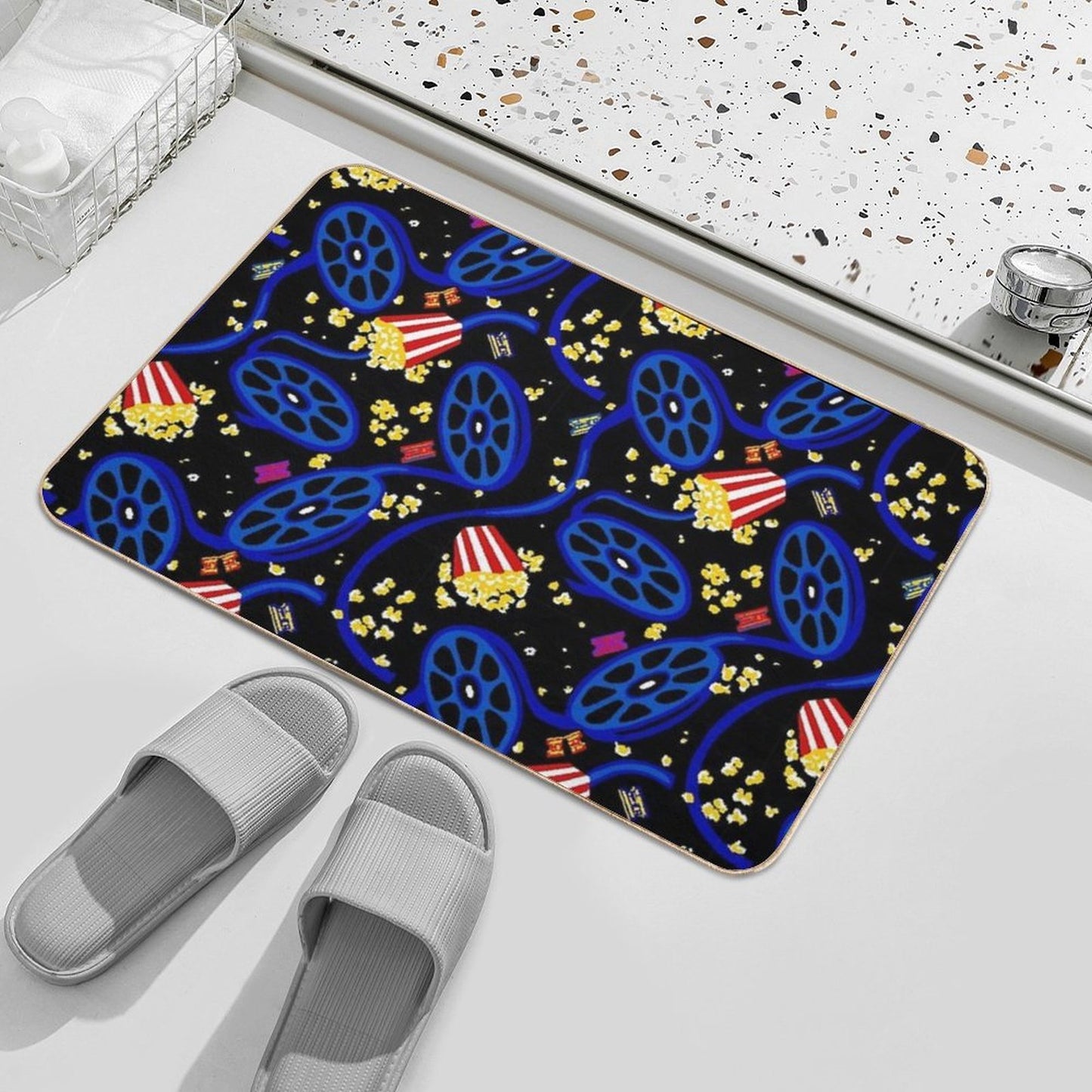 The Movie Theater Carpet Rapid-Drying Bath Mat