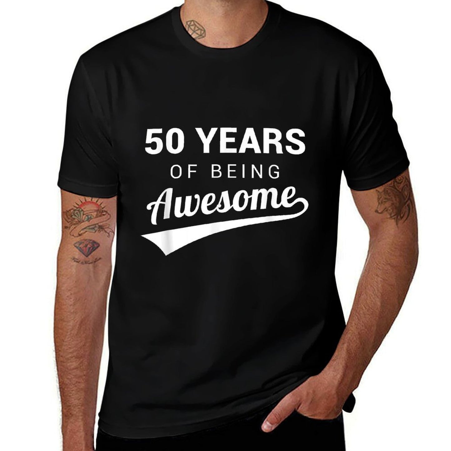 50th Birthday Gift Funny Awesome 50 Year Old Bday Idea Lightweight T-Shirt