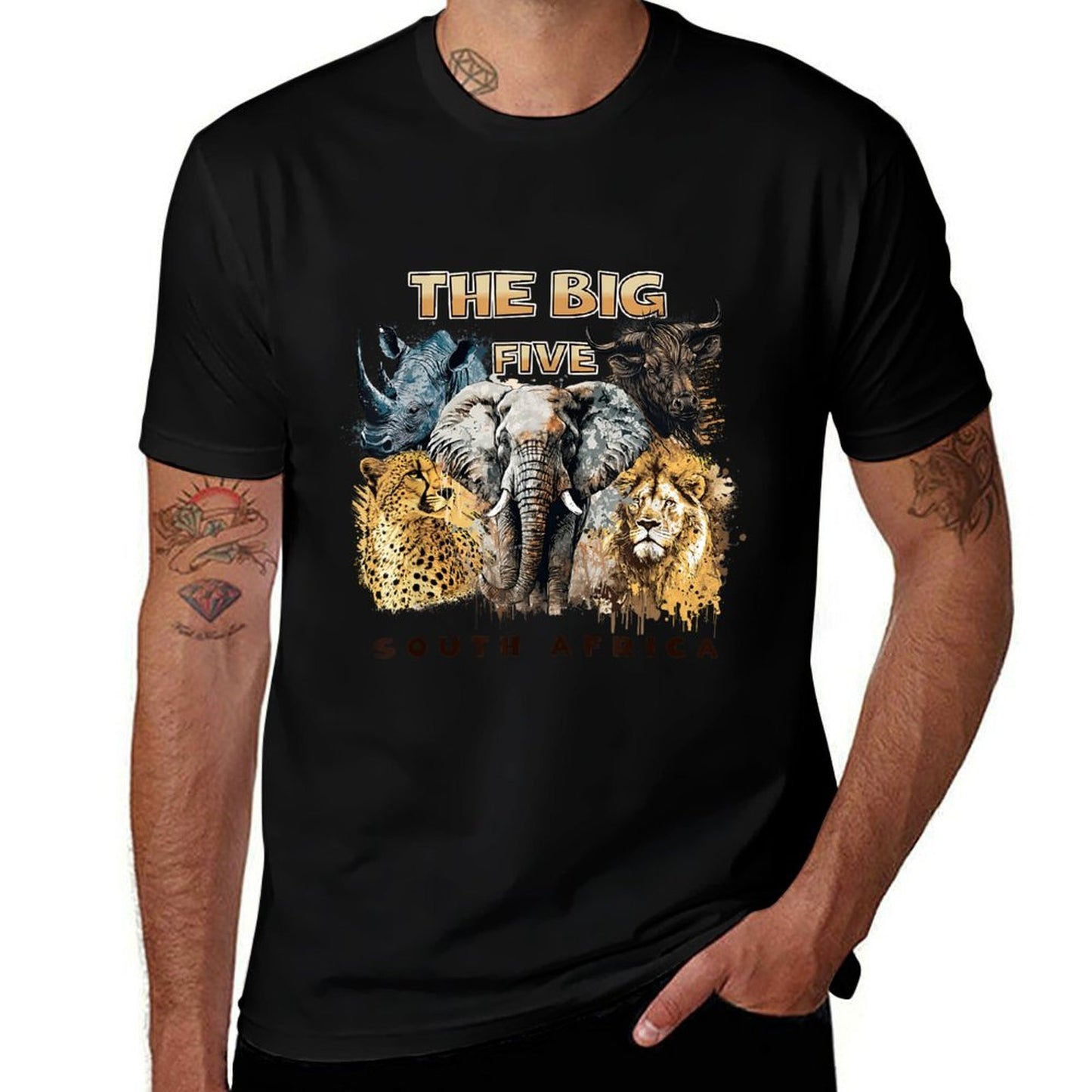 The Big Five South Africa South African Animals Breathable T-Shirt