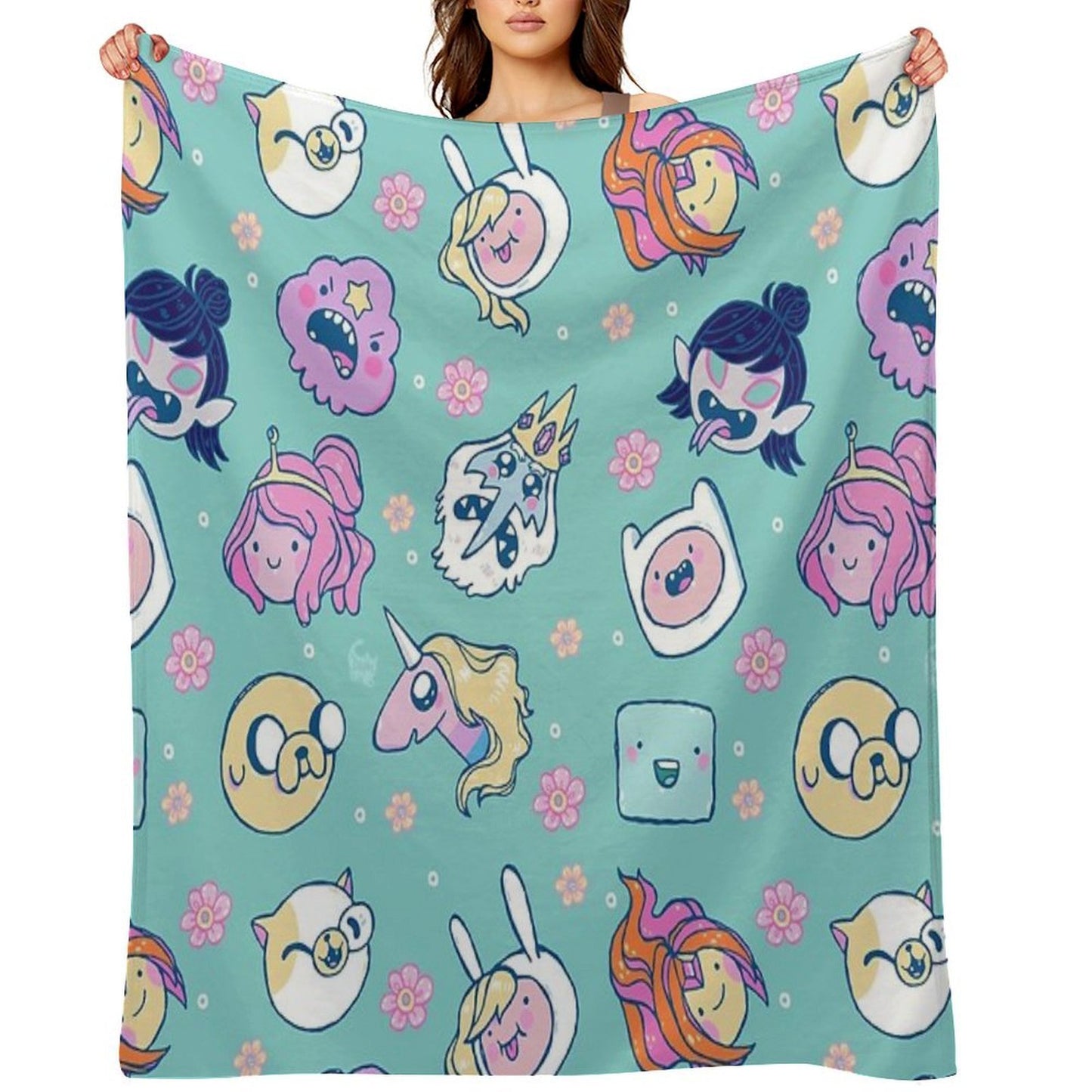 Adventure Time Friends 1 Compact Throw Blanket