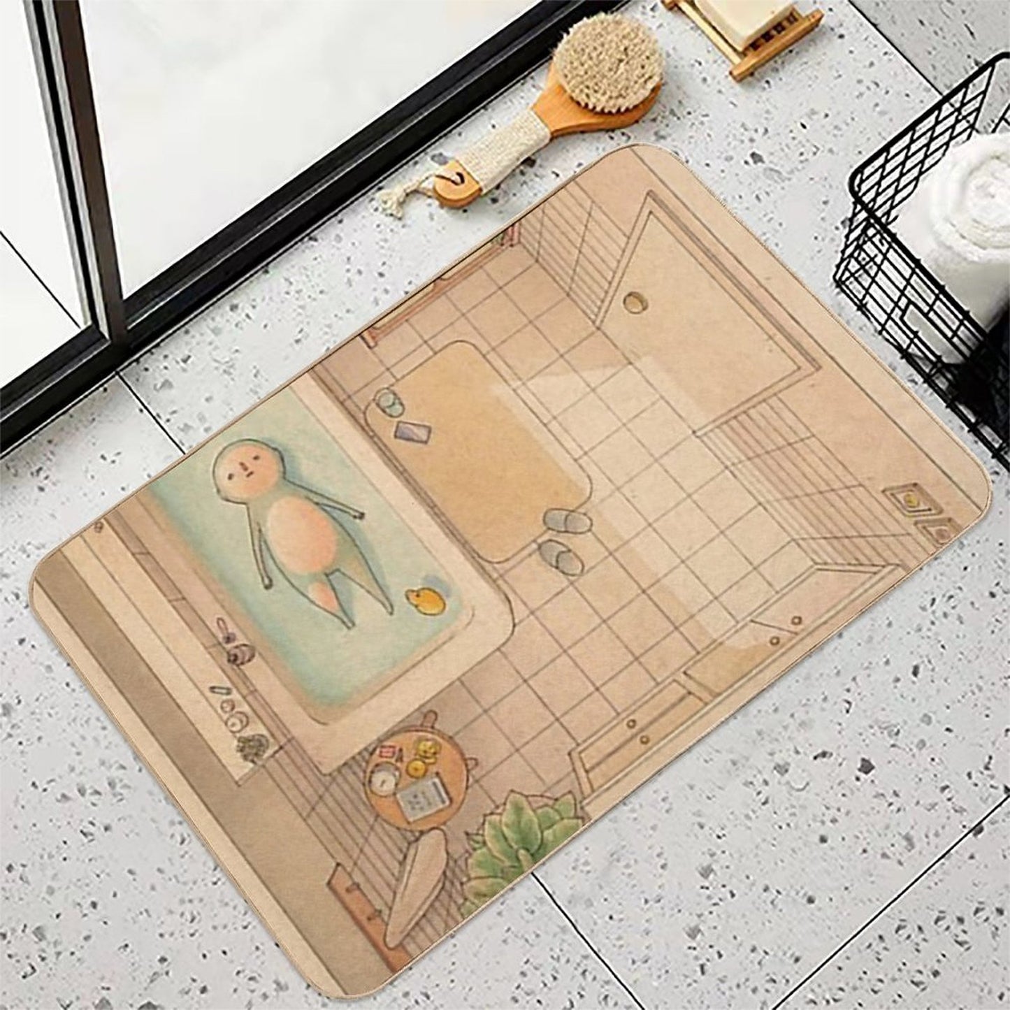 Vintage Another Bath Repositionable Bath Mat