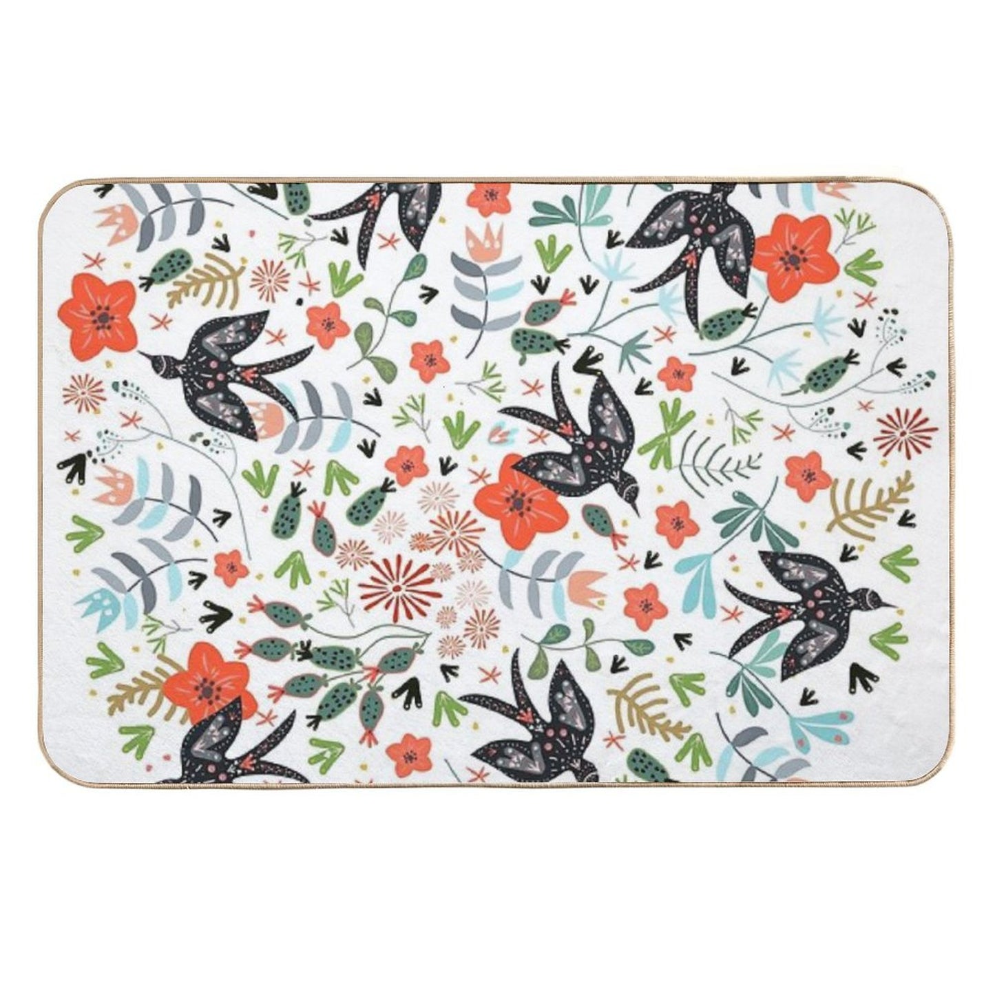 Around The Garden Easy Maintenance Bath Mat