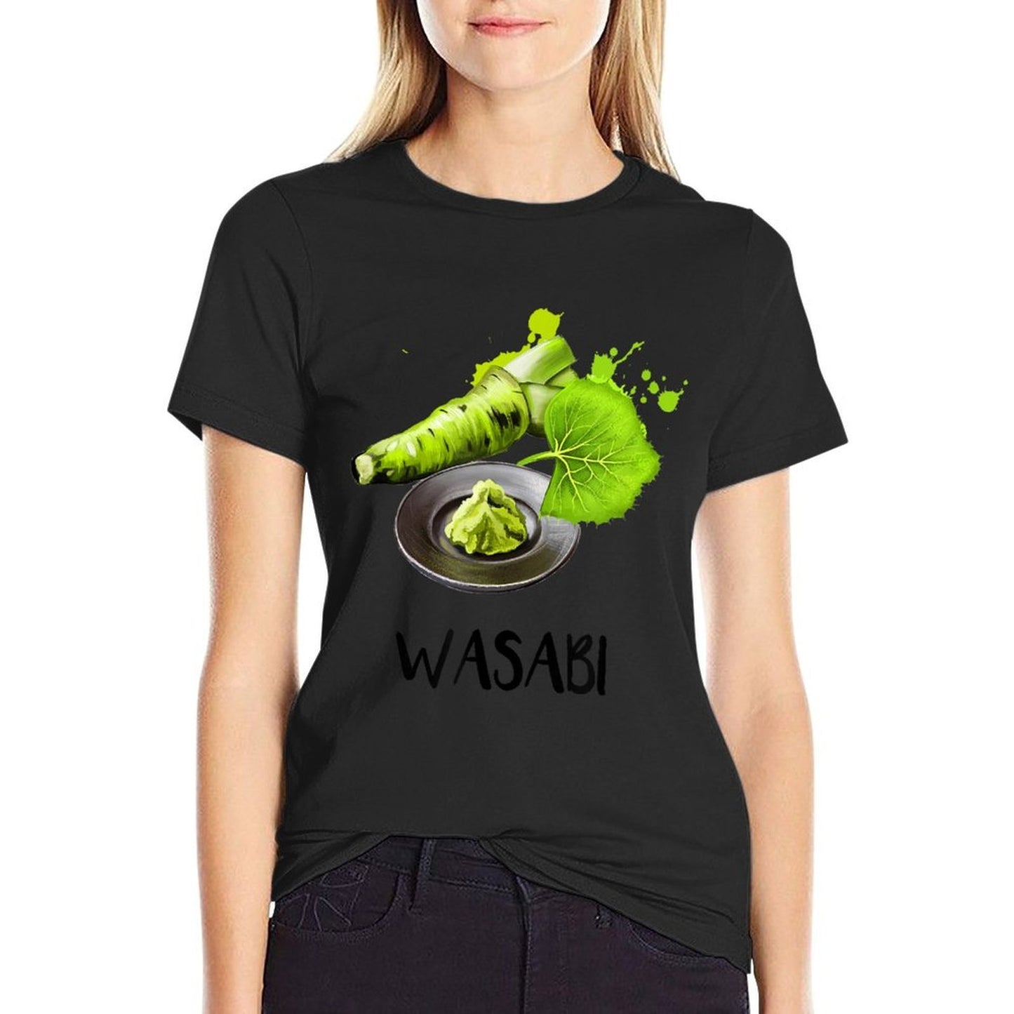 Wasabi Watercolor Wrinkle-resistant T-Shirt