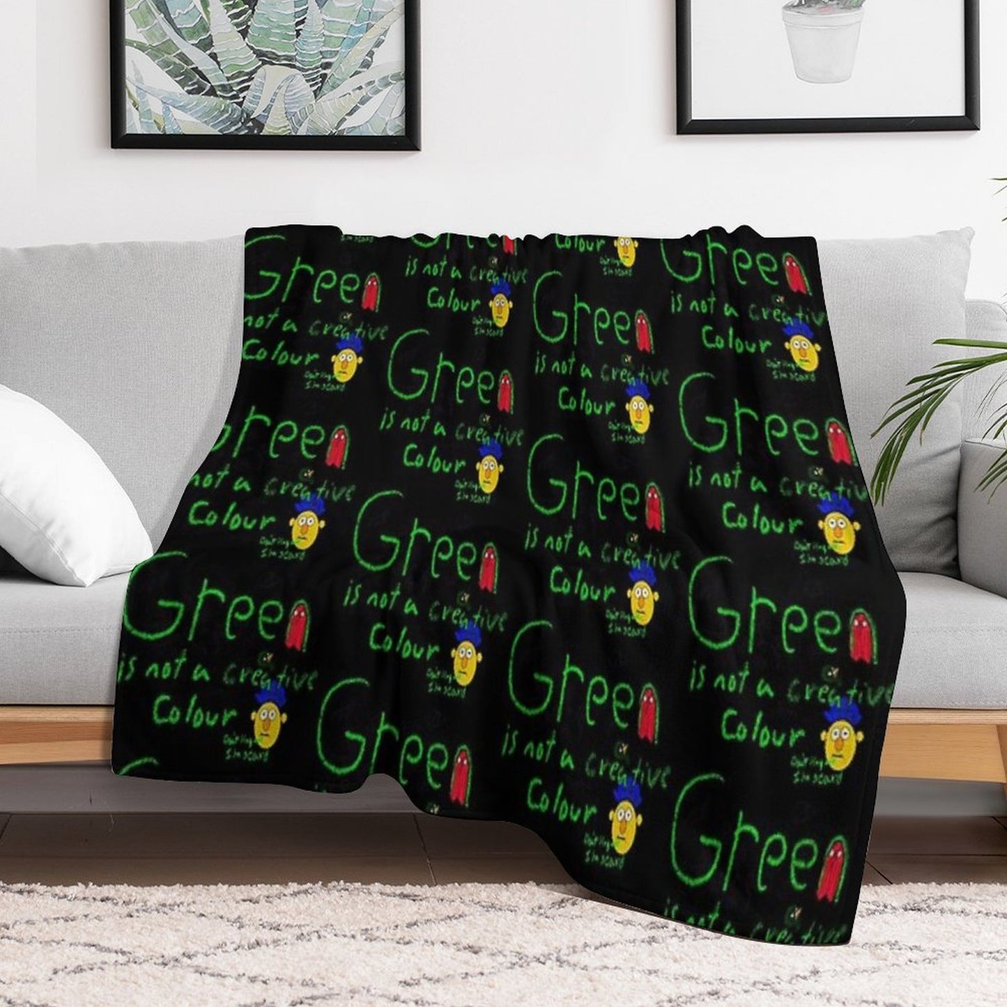 Don't Hug Me I'm Scared Velvety-soft Throw Blanket