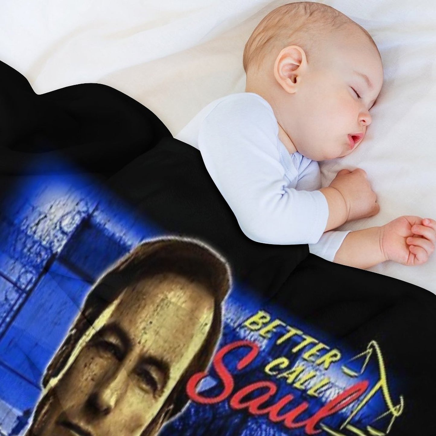 Saul Goodman Vintage 90s Bootleg Design Lightweight Throw Blanket