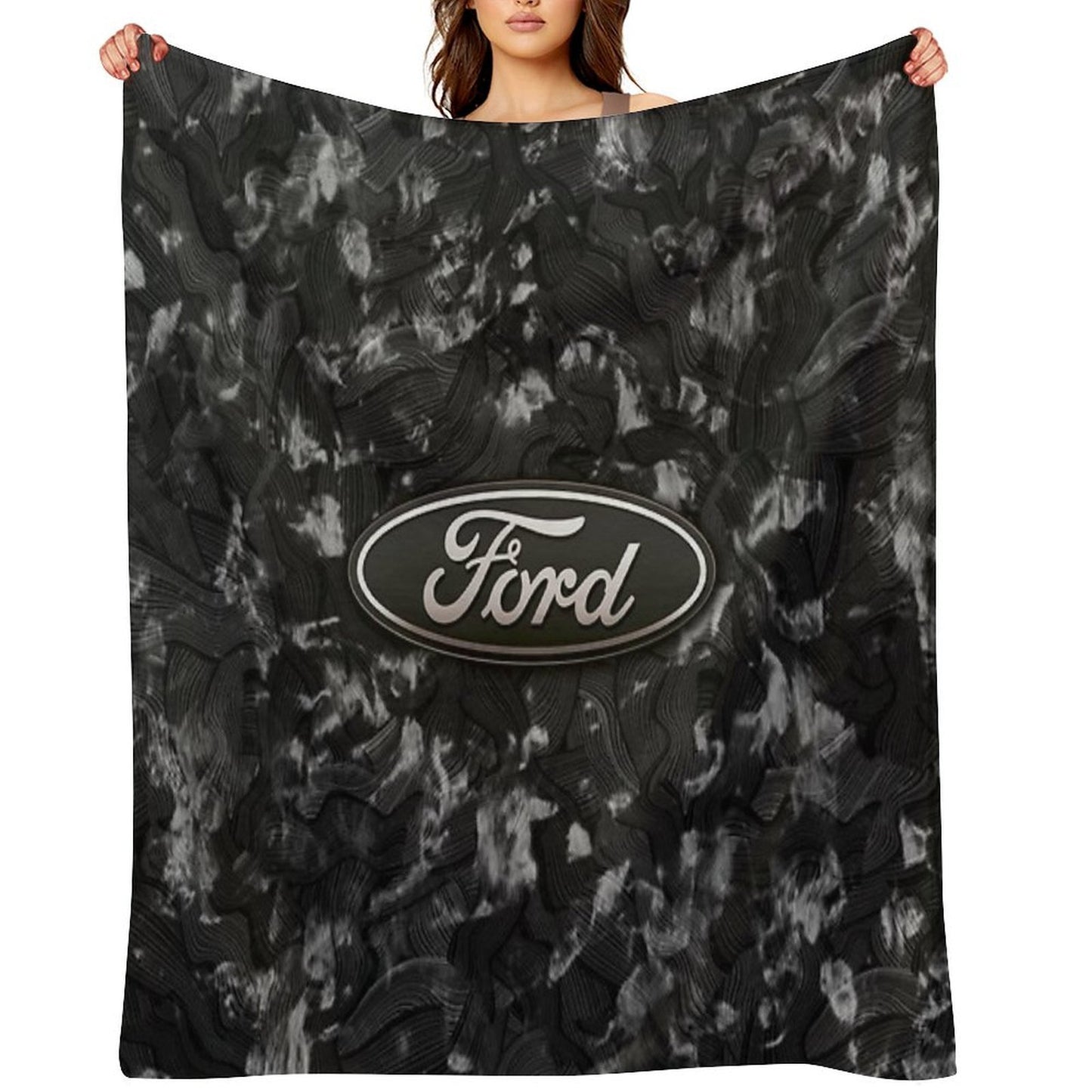 Forged Carbon Fiber Ford Multi-functional Throw Blanket