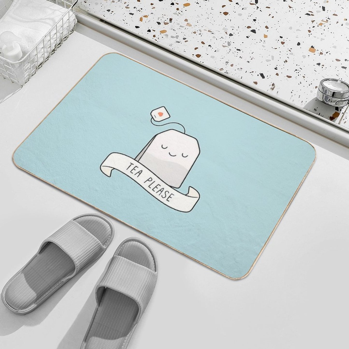 Tea Please Eco-Friendly Bath Mat