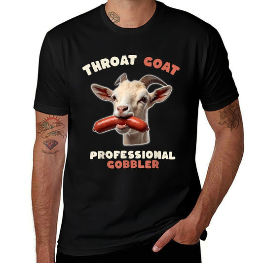 Throat Goat Retro Inappropriate Adult Humor Funny Gag Memes  Moisture-wicking T-Shirt