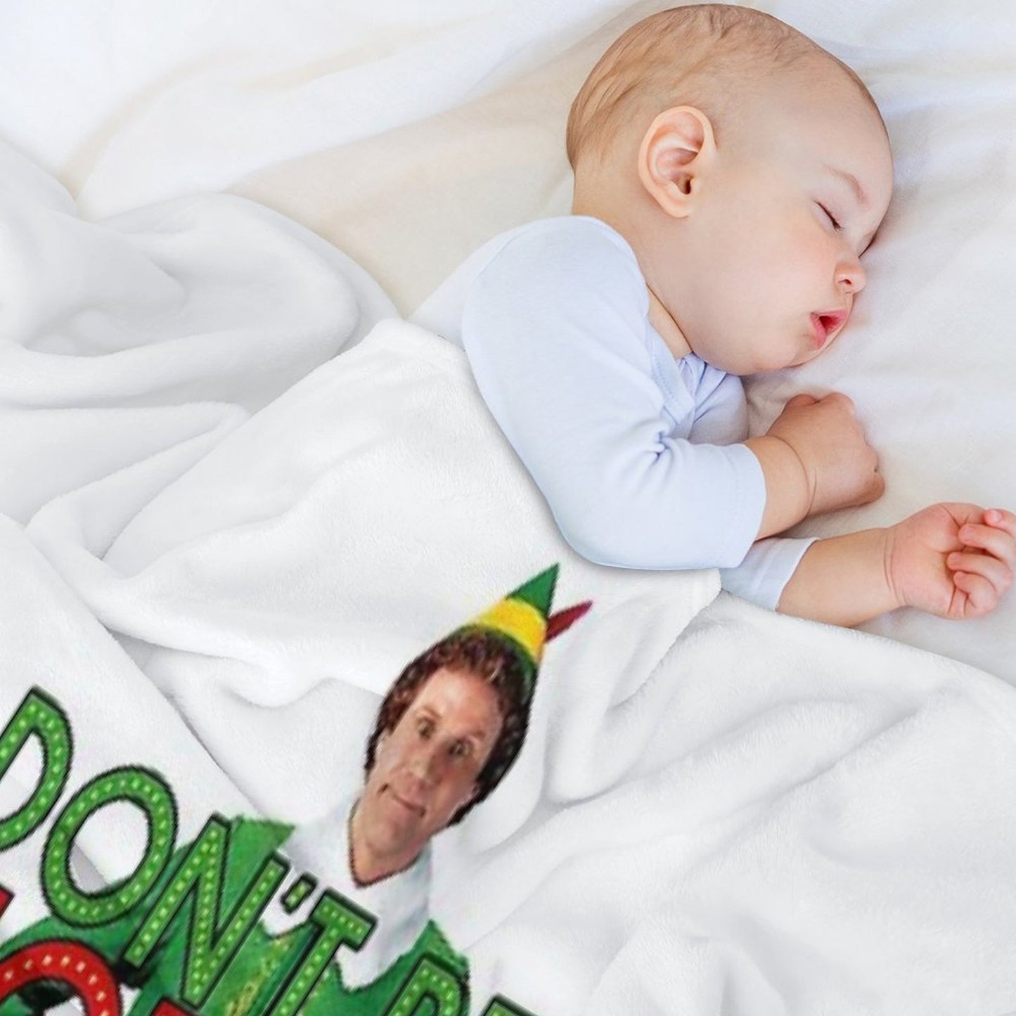DON'T BE A COTTON HEADED NINNY MUGGINS Elf Christmas Movie Buddy Will Ferrell Funny Compact Throw Blanket