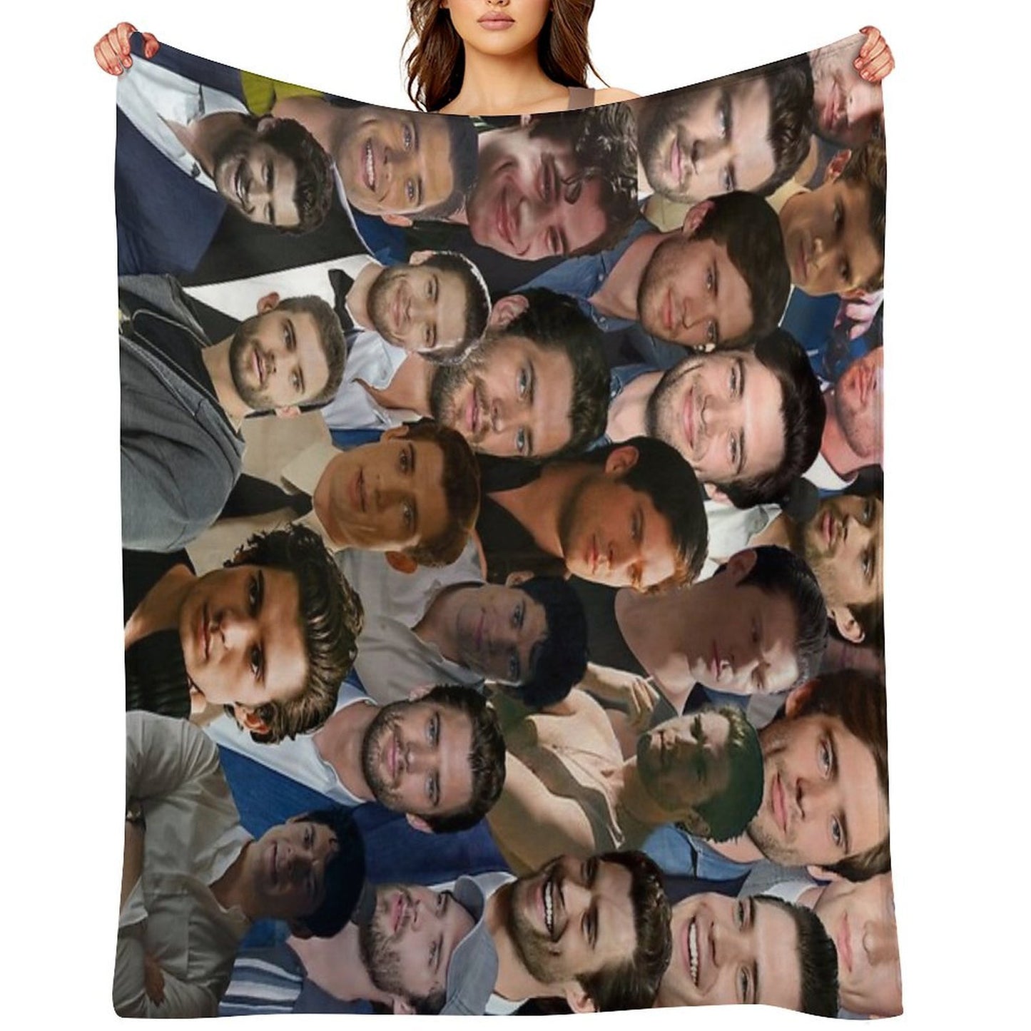 DavidCorenswet Photo Collage Sustainable Throw Blanket