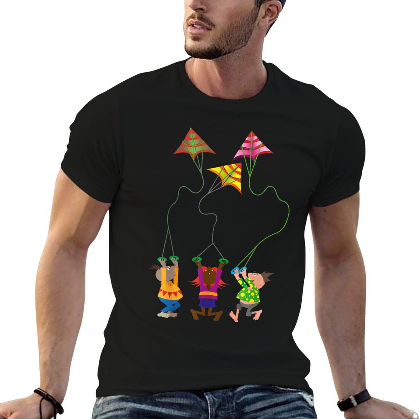 Kite Flying Outdoors Hobby For Adults And Children Soft T-Shirt