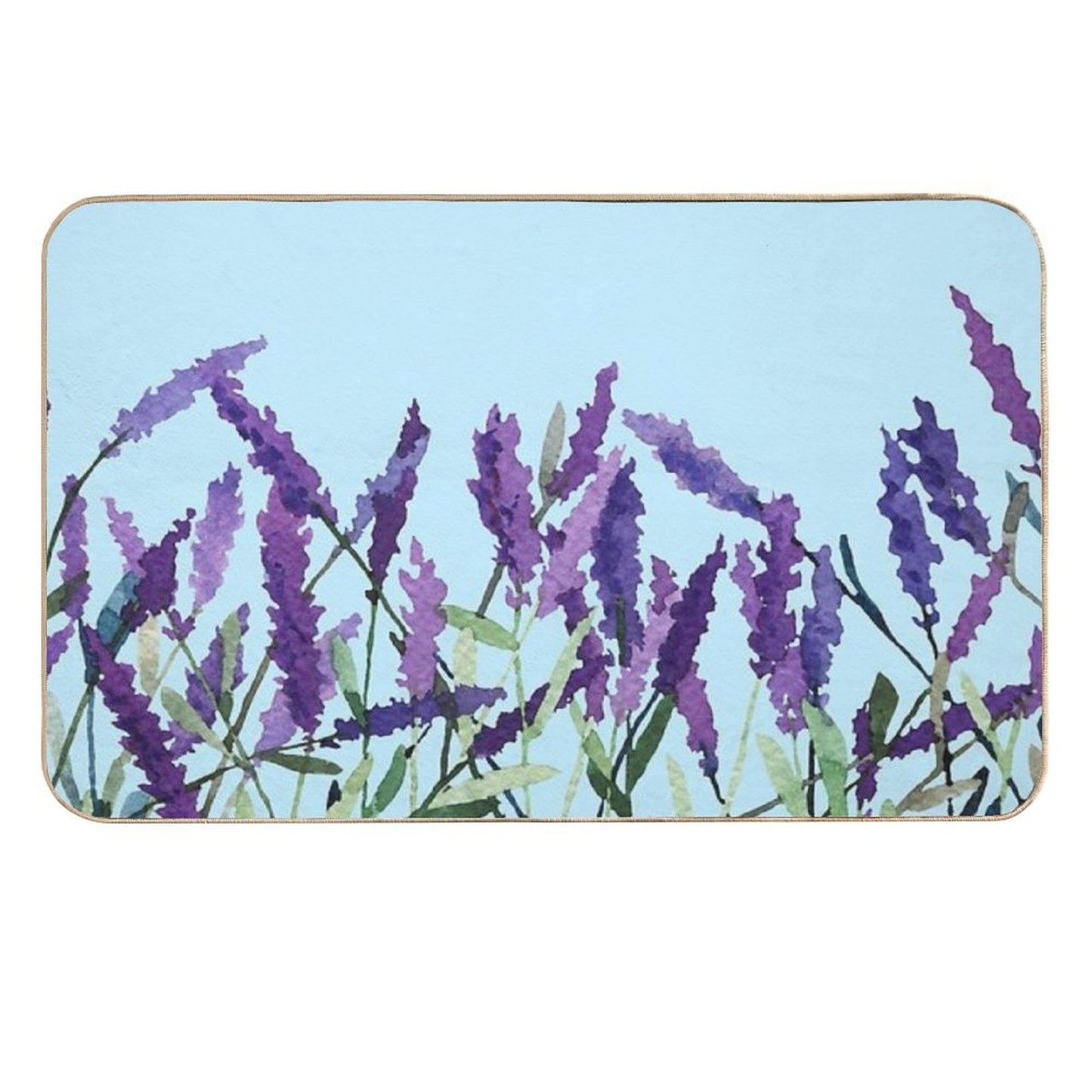 Violet Lavender Non-Slip Bath Mat