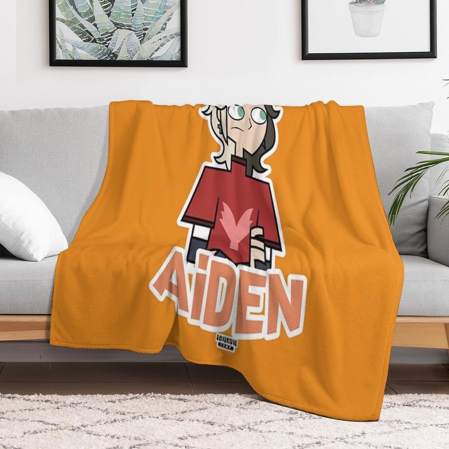 Adventure Camp - Aiden Velvety-soft Throw Blanket