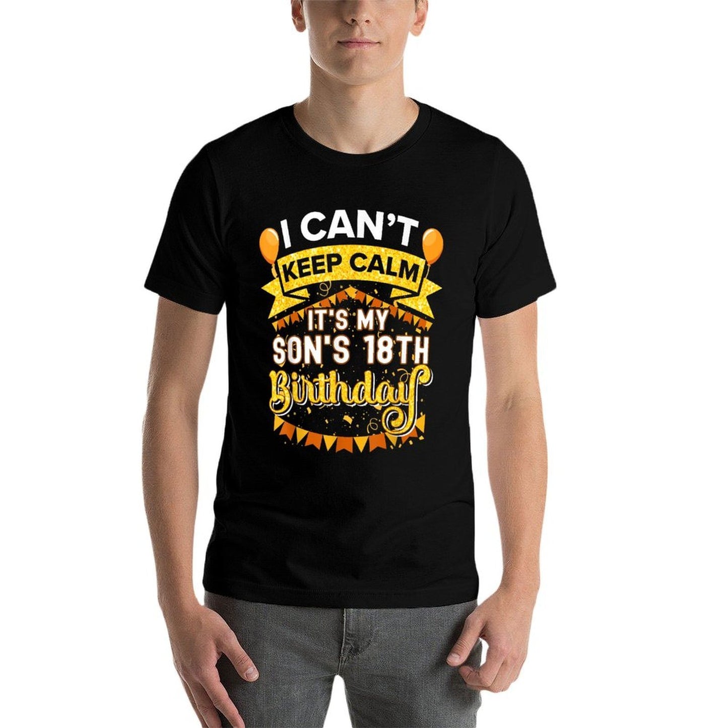 It's My Son 18th Birthday Matching Family Party Tagless Design T-Shirt