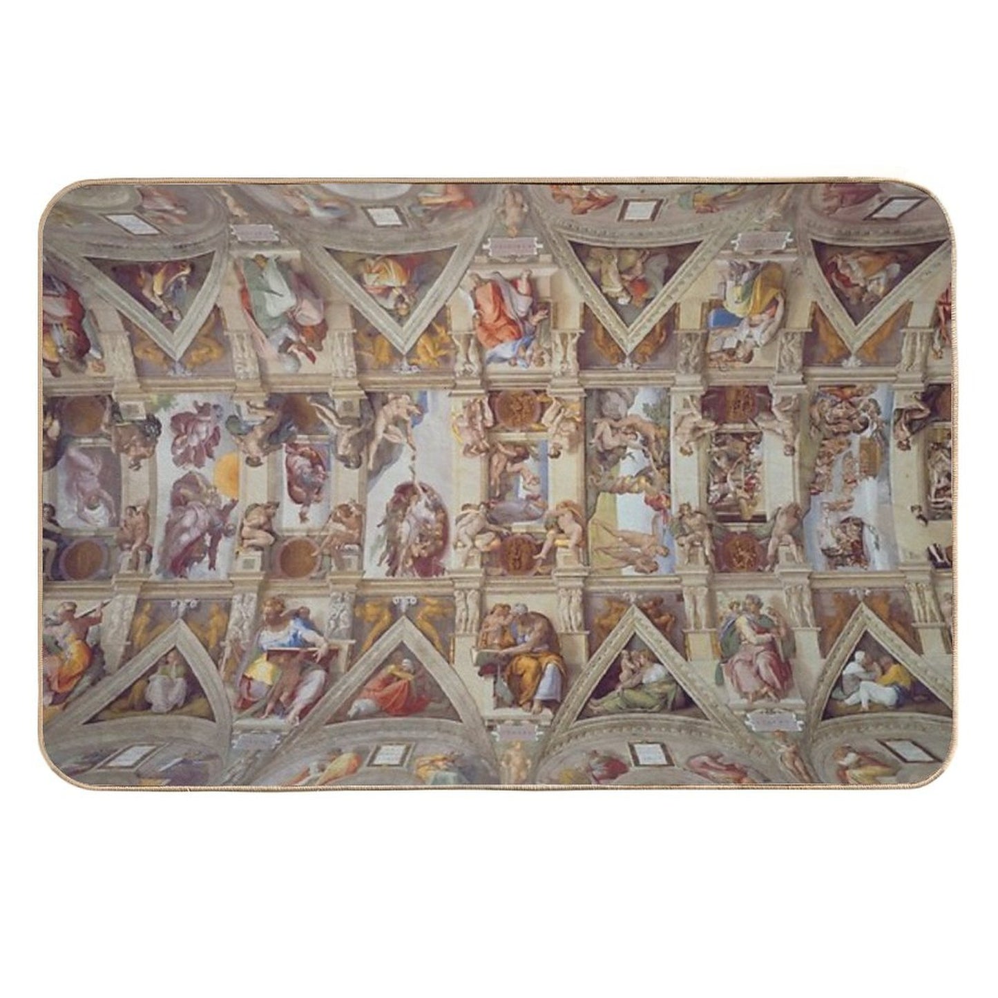 The Sistine Chapel - Michelangelo Non-Slip Bath Mat