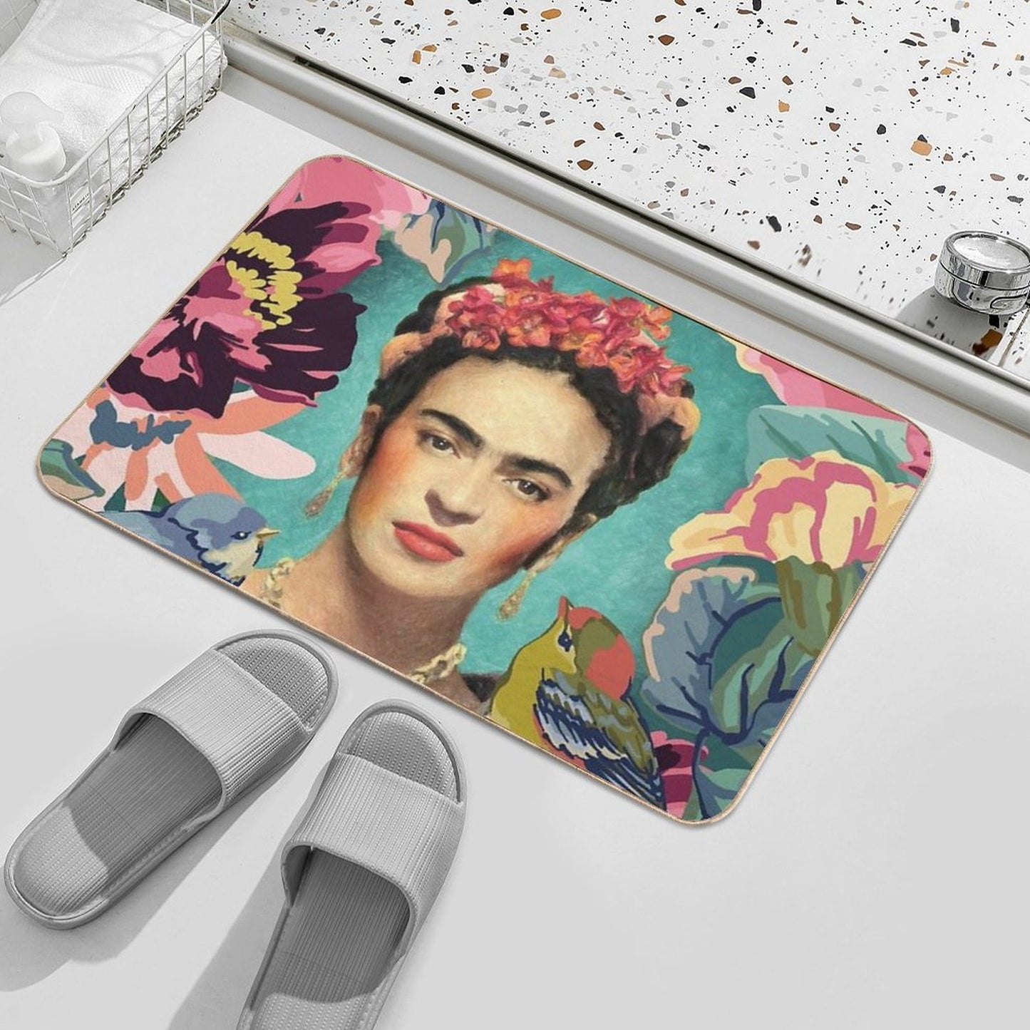 Frida Kahlo V Odorless Bath Mat