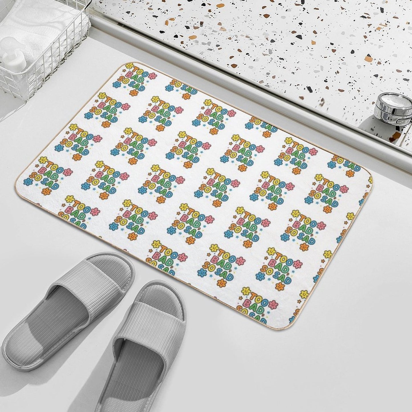 Too Bad, So Sad Absorbent Bath Mat