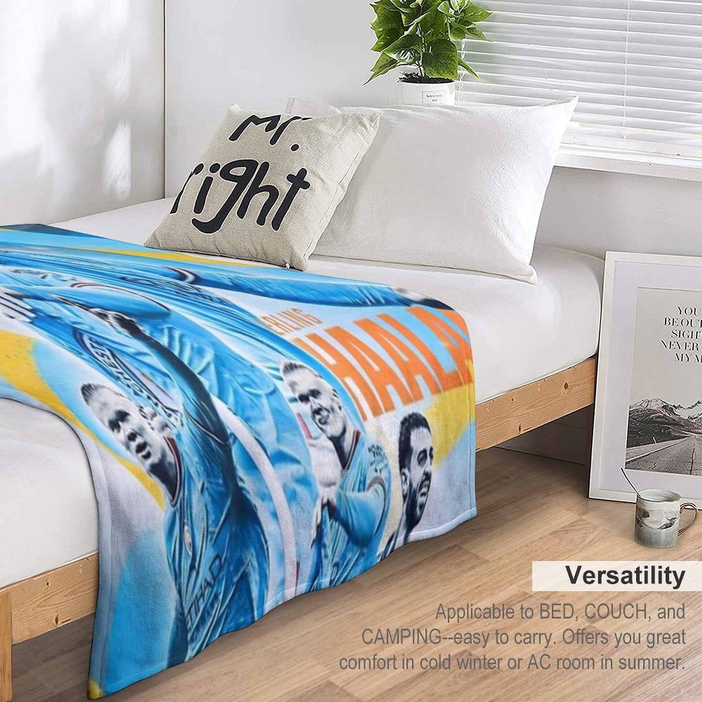 Erling Haaland Gift-ready Throw Blanket