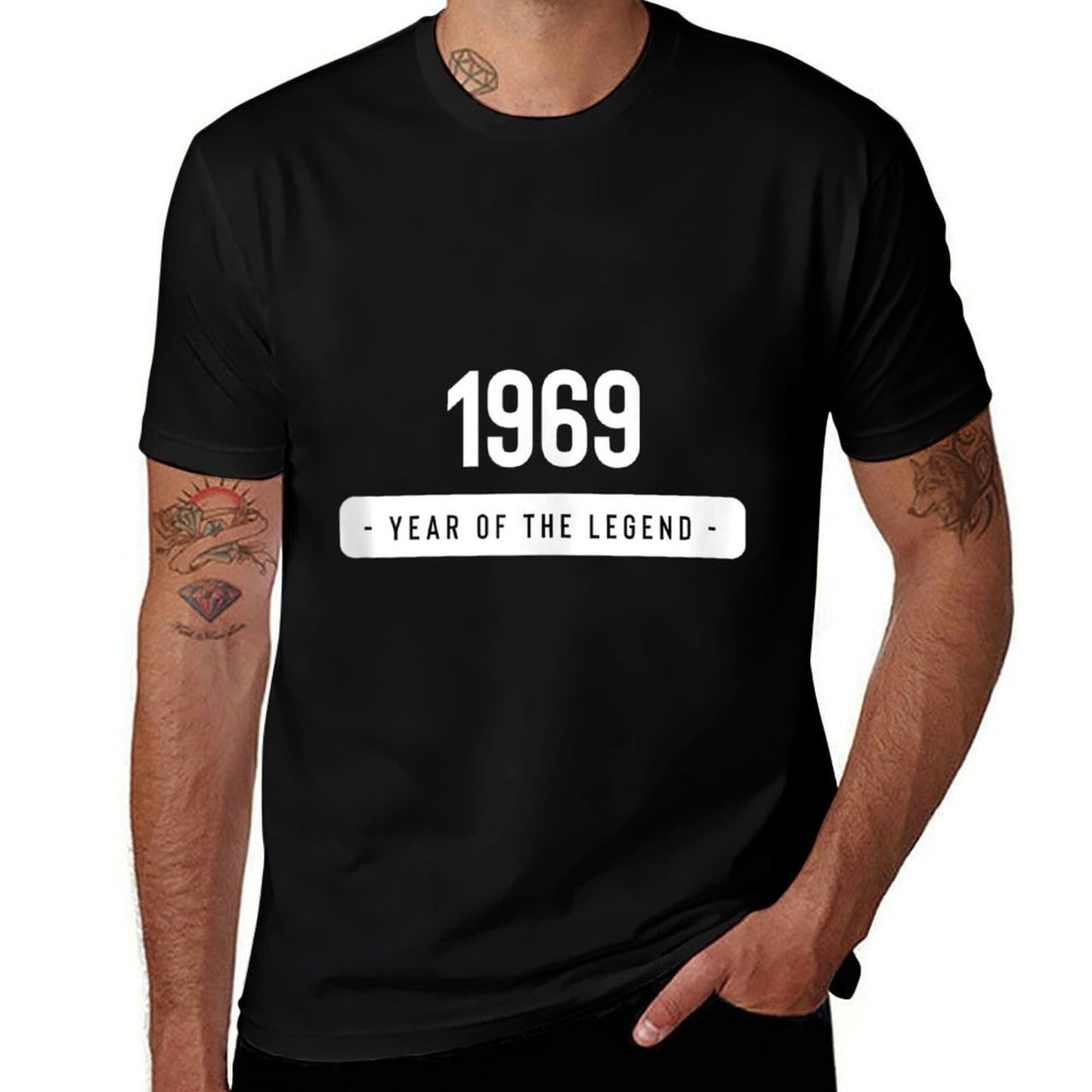 50th Birthday Gifts -1969 Year of The Legend Tagless Design T-Shirt