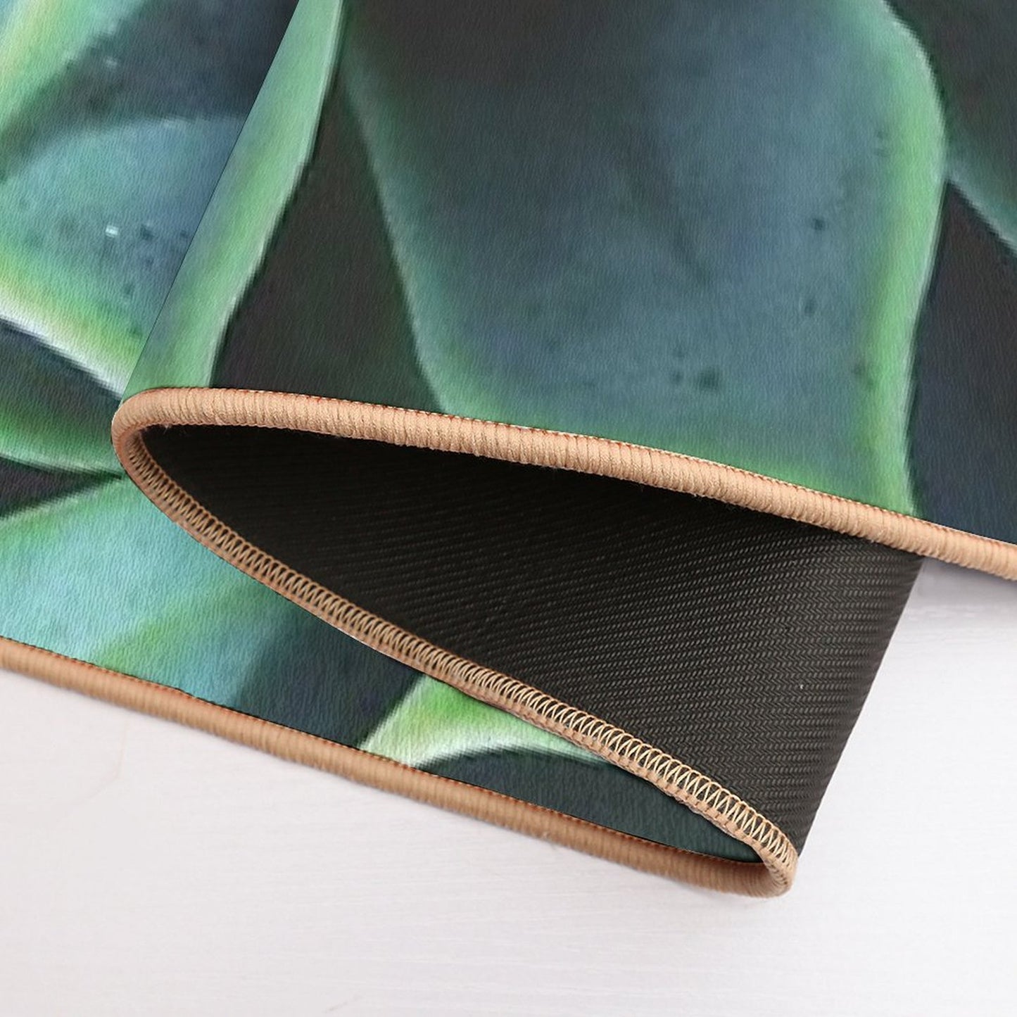 Succulent Fade-Resistant Bath Mat