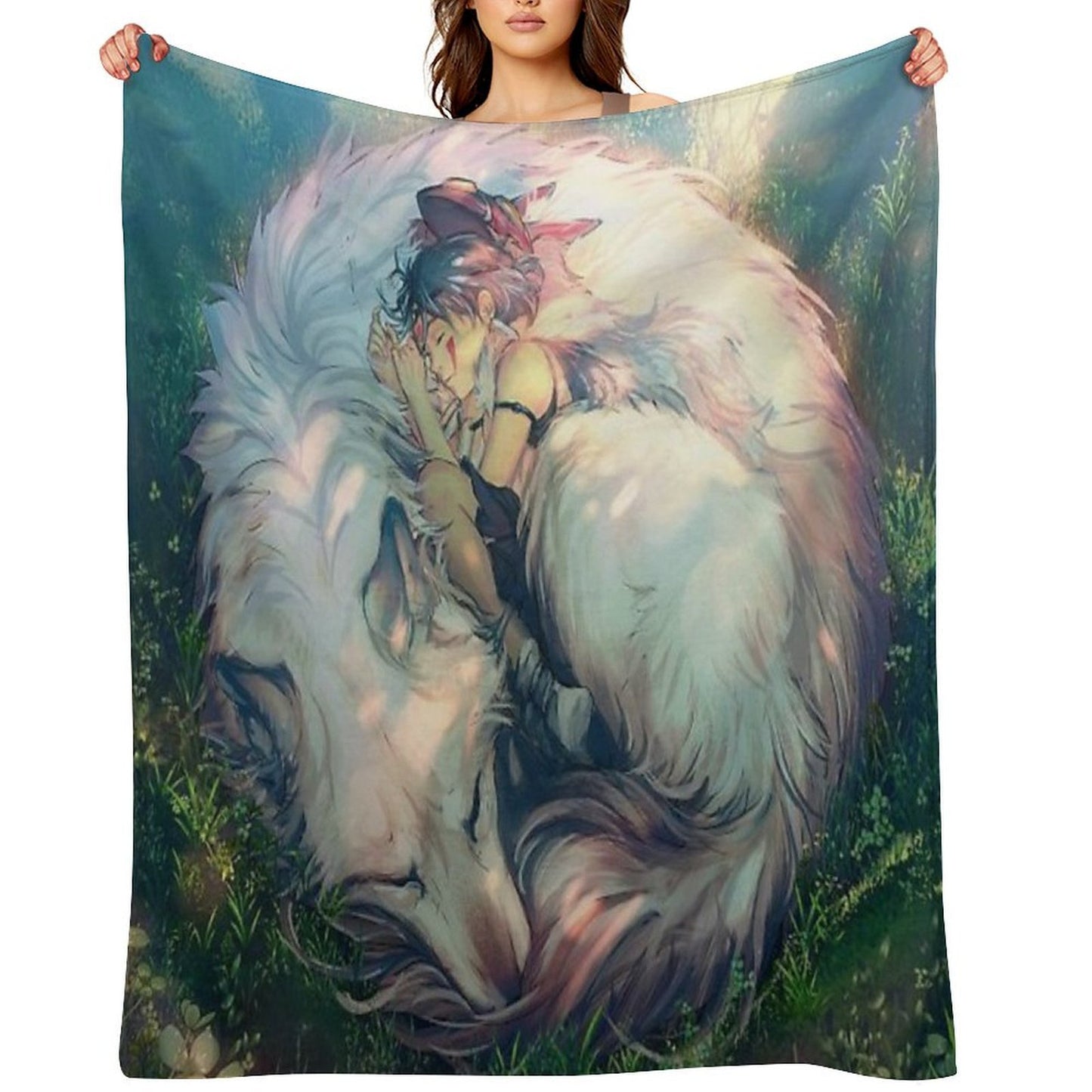 Princess Mononoke - Moro Machine-washable Throw Blanket