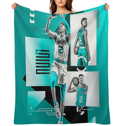 Wallpaper LaMelo Ball Wrinkle-free Throw Blanket