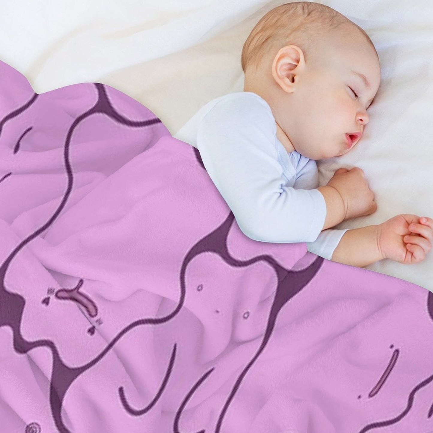 Ditto Pattern Shiny Anti-pilling Throw Blanket