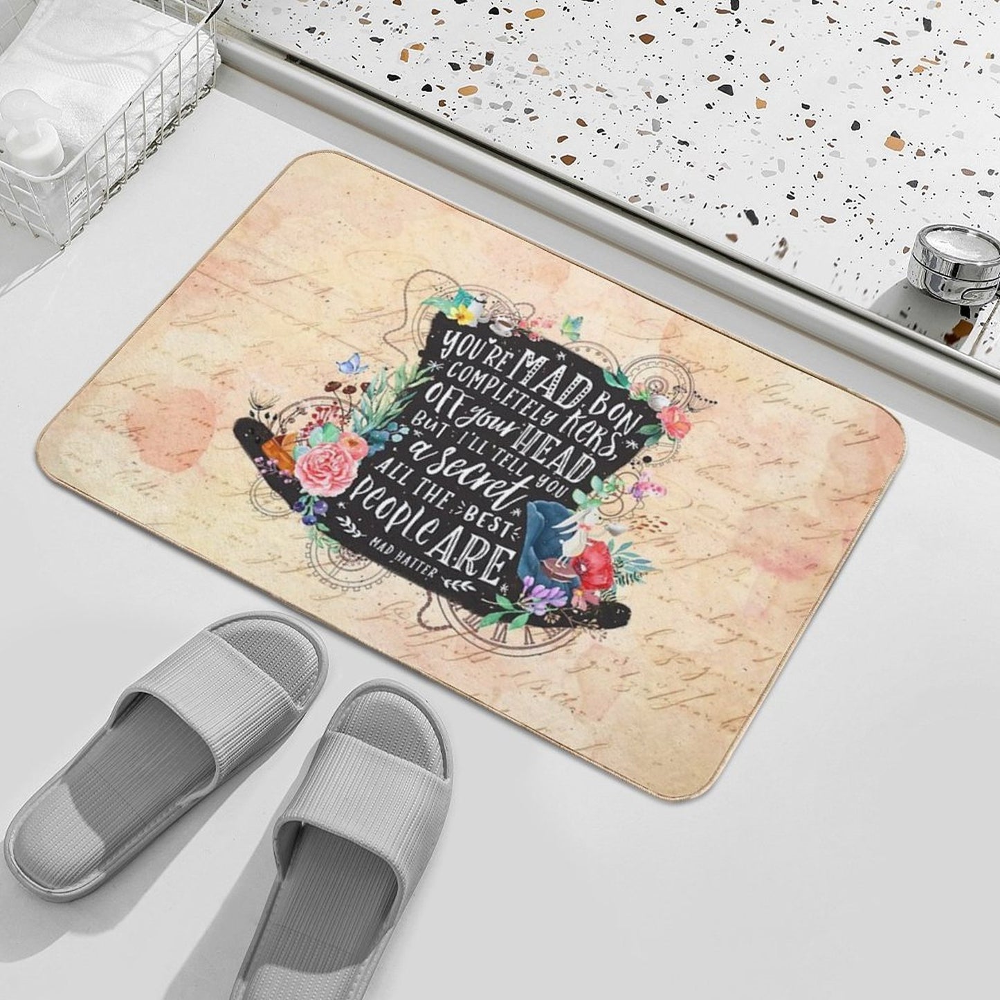 Mad Hatter Easy Maintenance Bath Mat