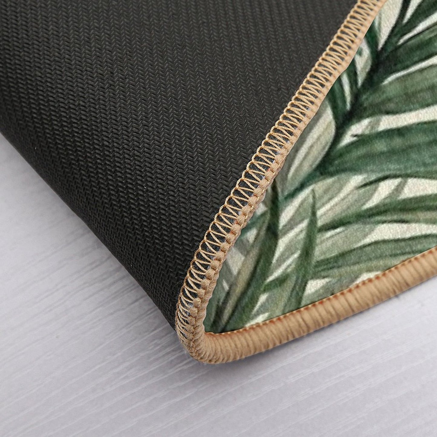 Palm Leaves Fade-Resistant Bath Mat