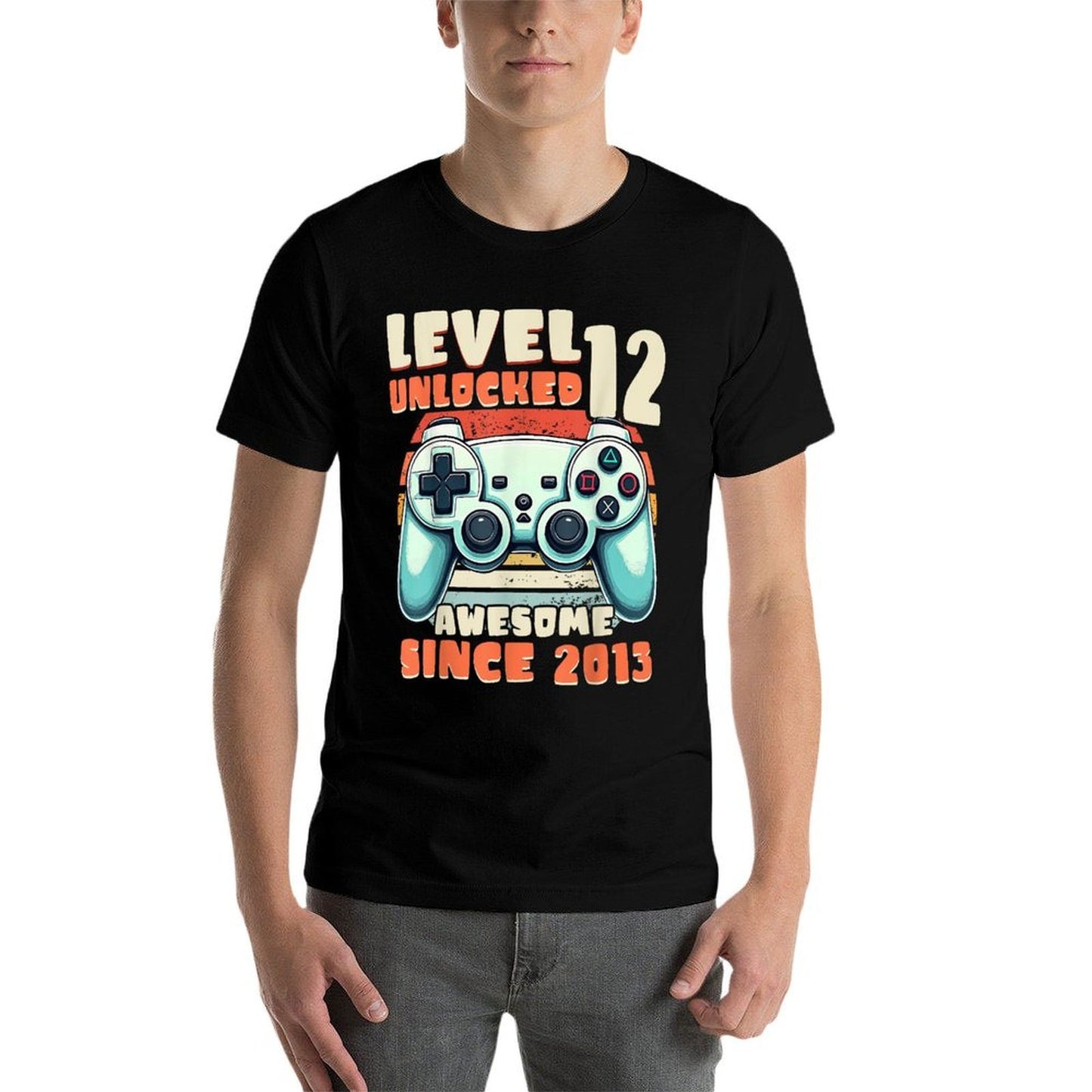 Twelve 12th Birthday Decoration Boy 12 Year Old Birthday Easy-care T-Shirt