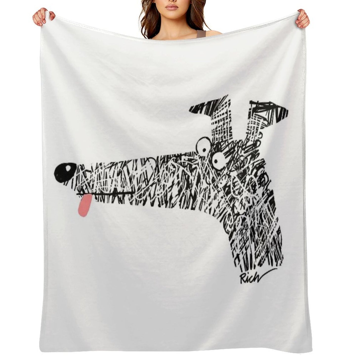 Scribblehound Velvety-soft Throw Blanket
