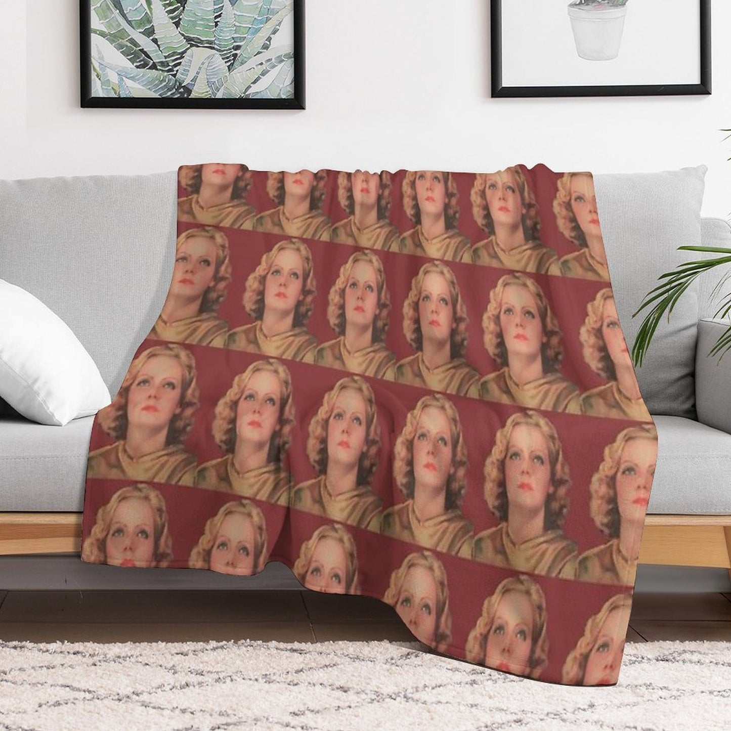 The Divine Garbo GRETA GARBO Movie Legend Quick-dry Throw Blanket