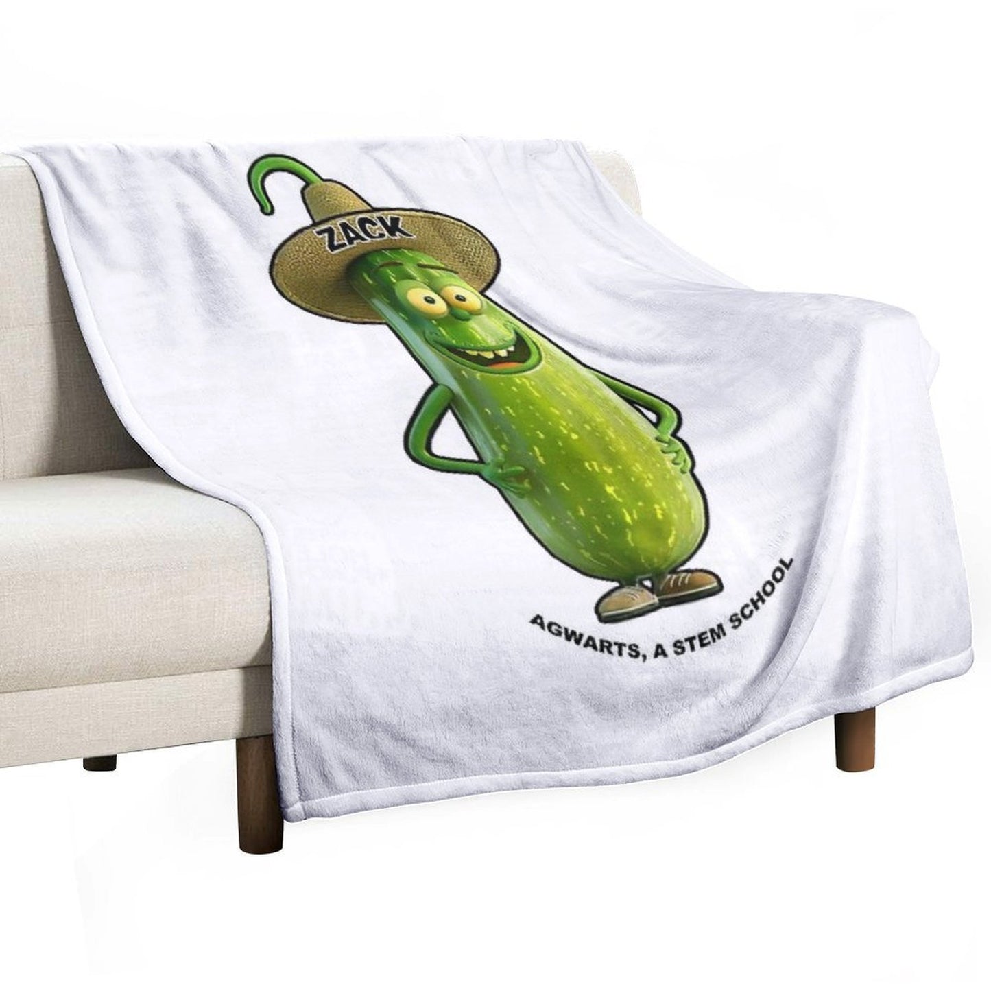 Zack Zucchini Wrinkle-free Throw Blanket