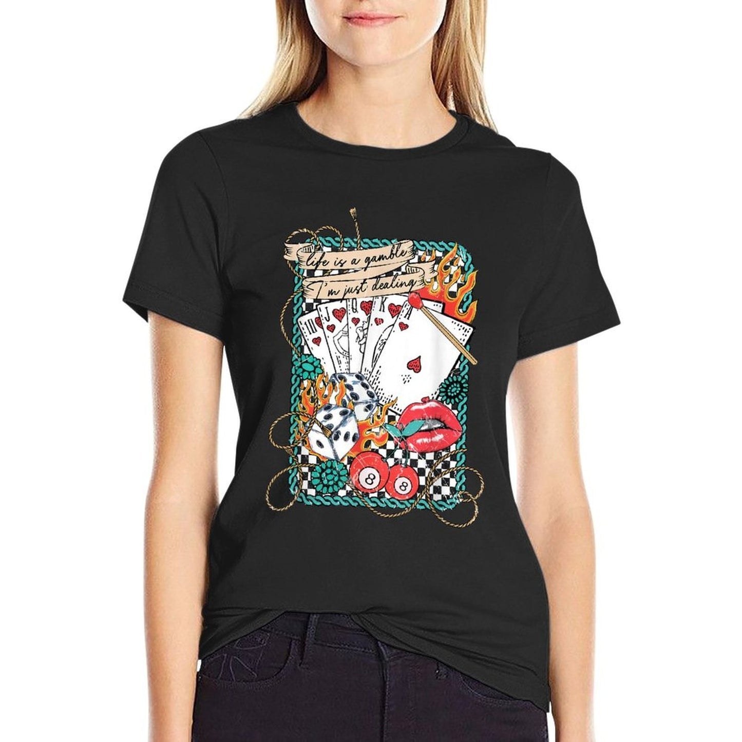 Retro Turquoise Western Country Vintage-inspired T-Shirt